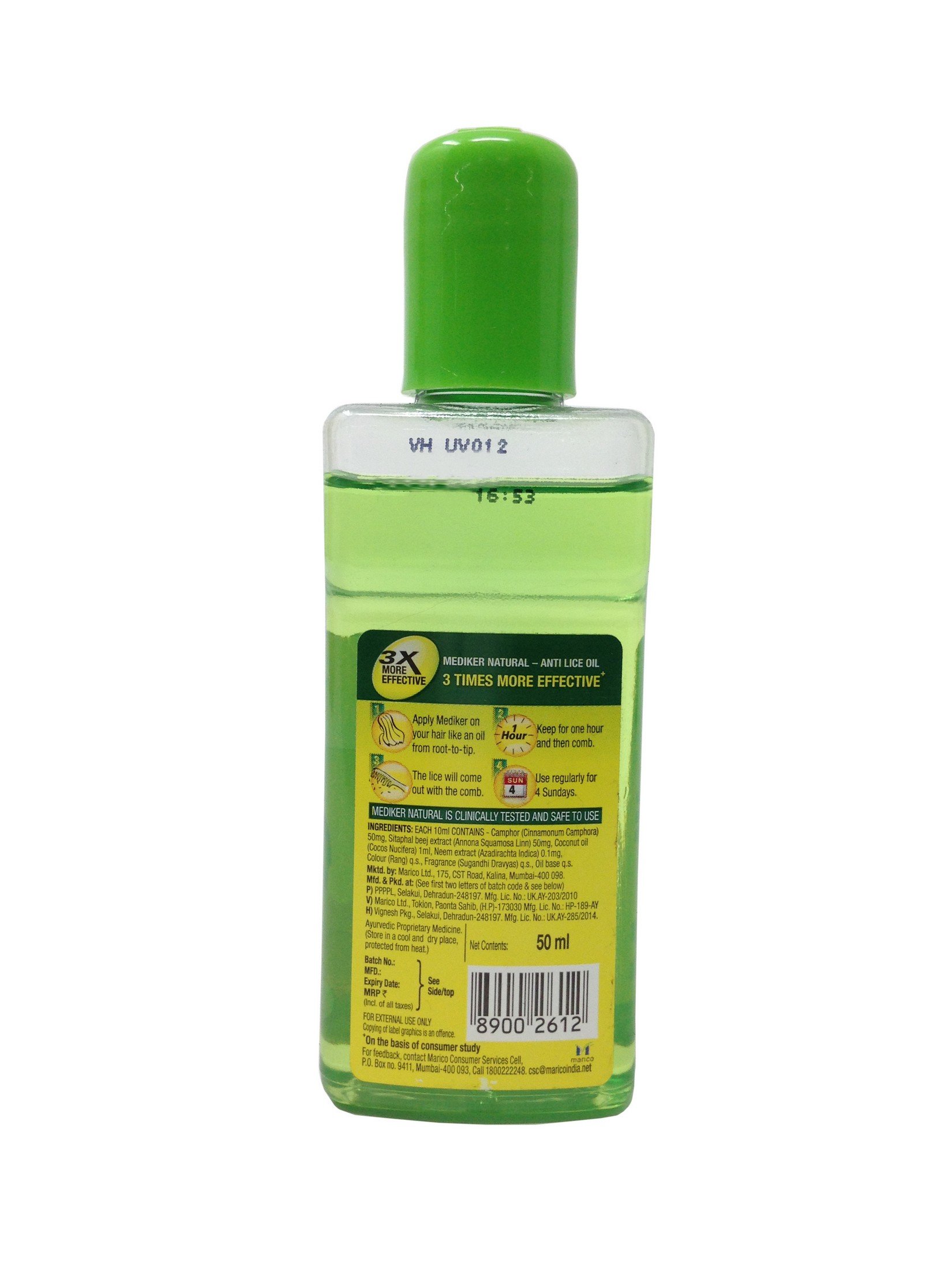 Mediker Hair Oil - Anti Lice, 50ml Bottle – view 2