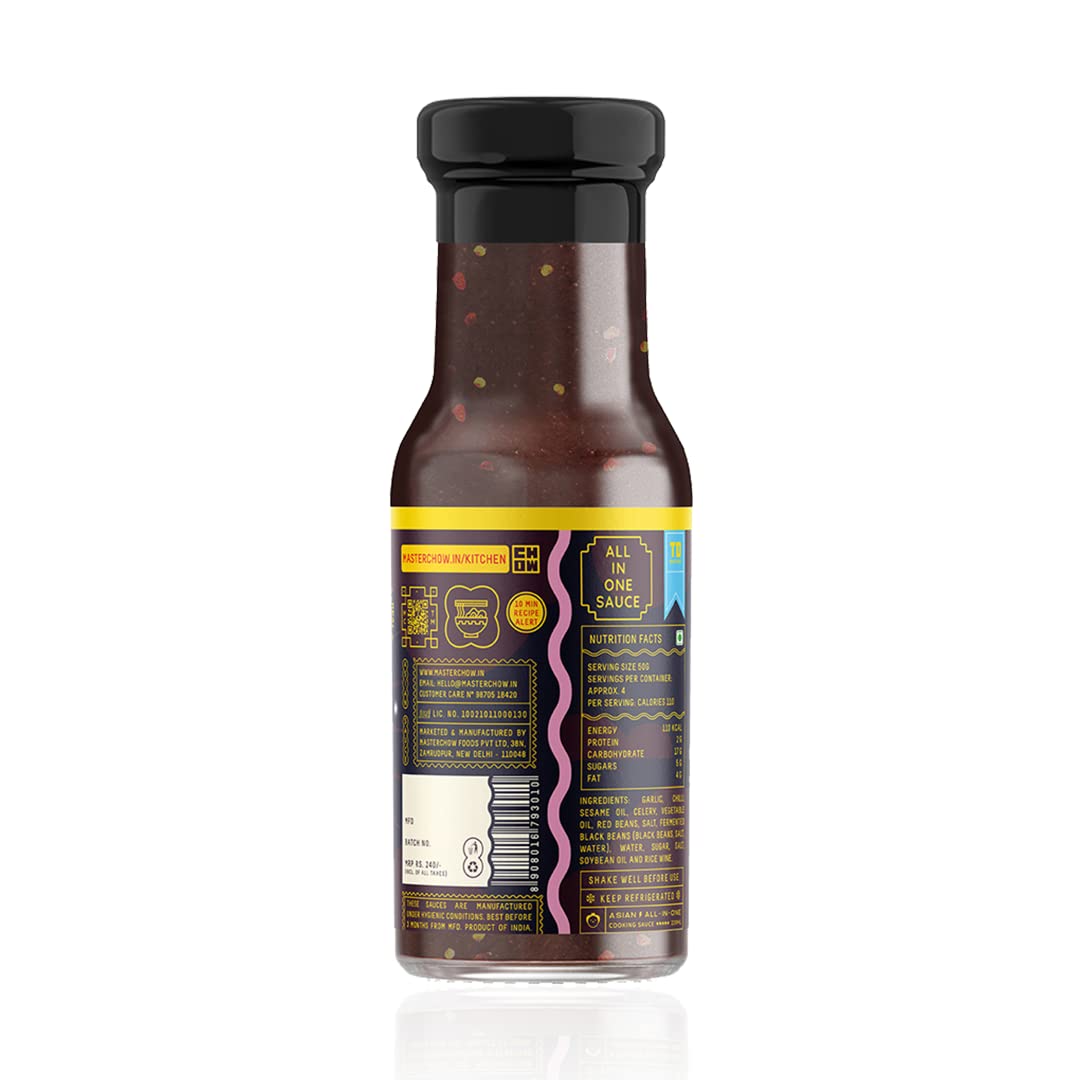 MasterChow Black Bean, Chilli & Garlic Stir Fry Cooking Sauce - 220 gms – view 2