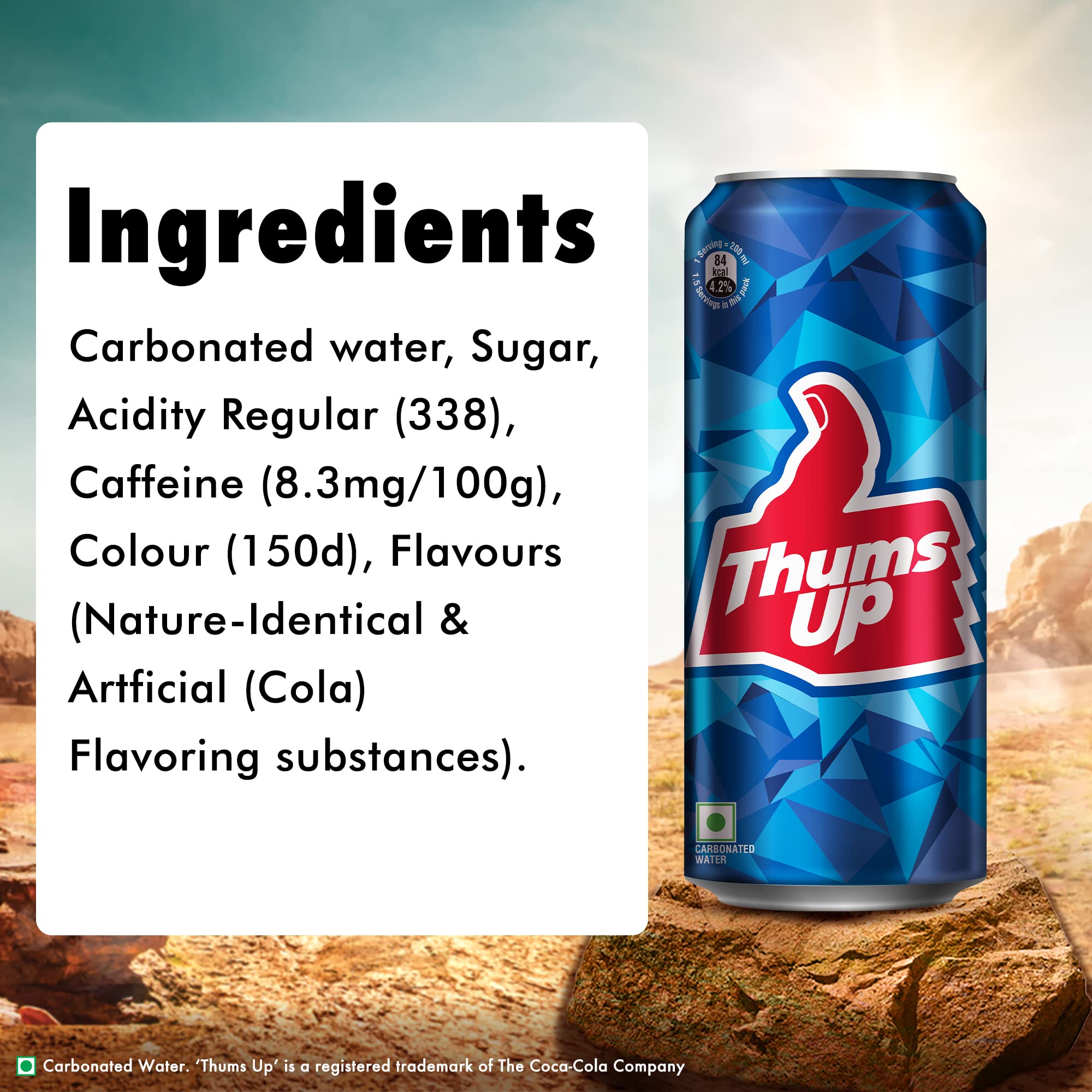 Thums Up Soft Drink Can, 180 ml – view 2