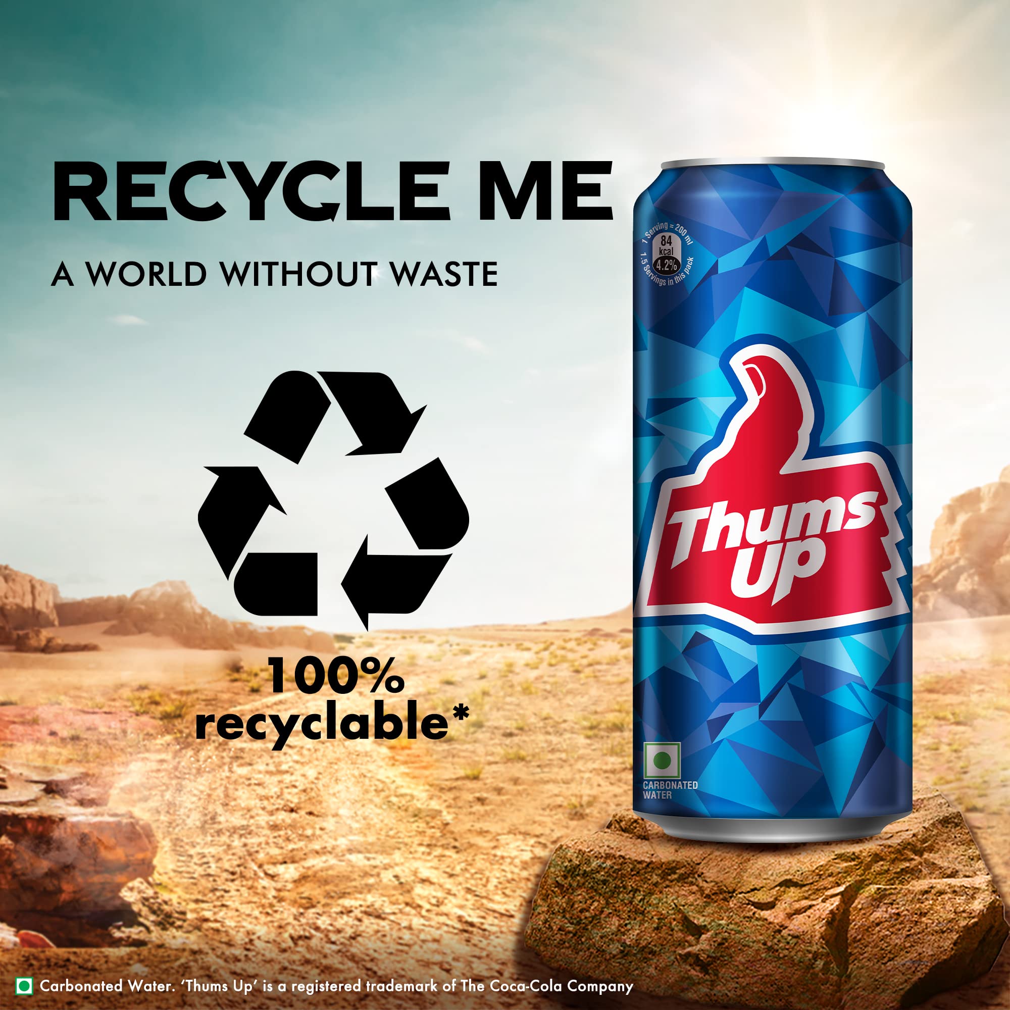 Thums Up Soft Drink Can, 180 ml – view 4