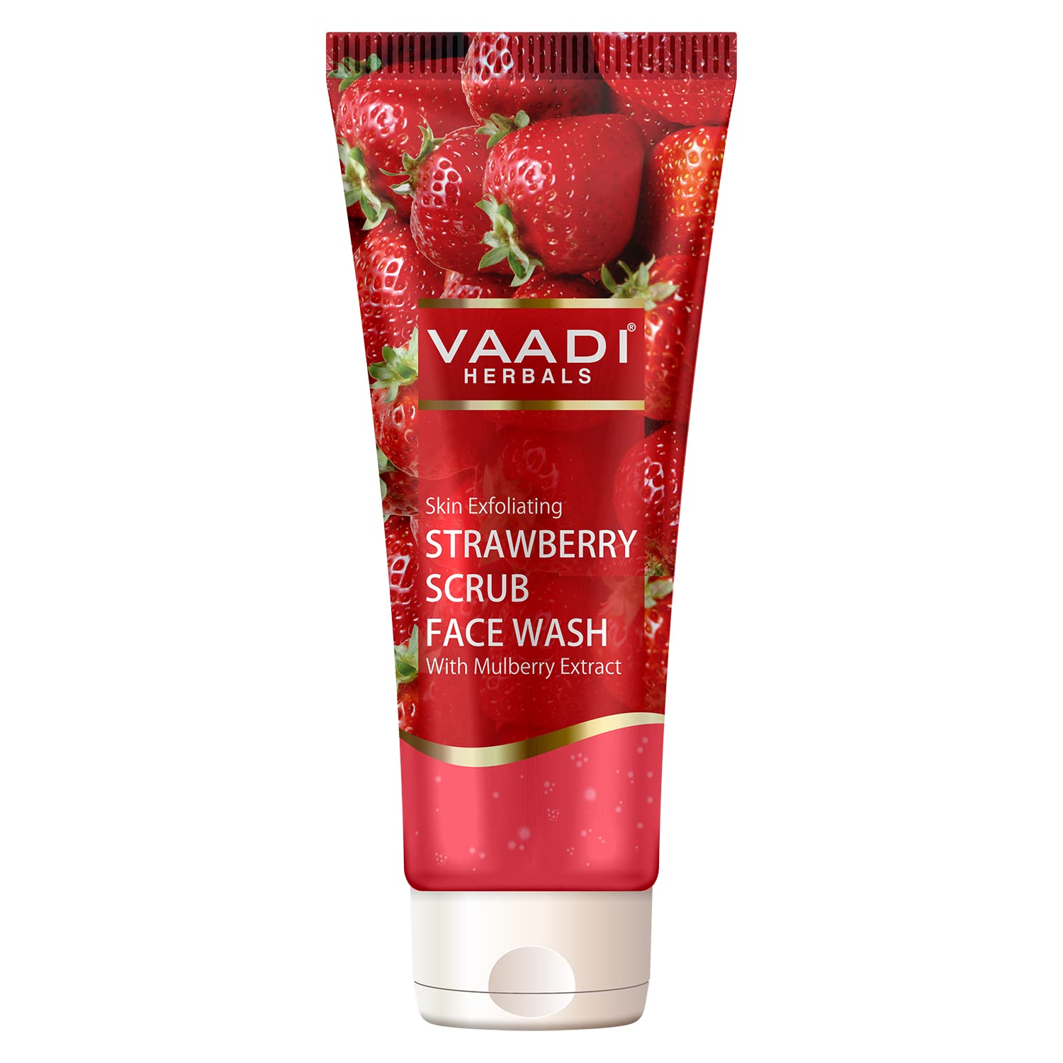 Vaadi Herbals strawberry scrub face wash 60 g tube