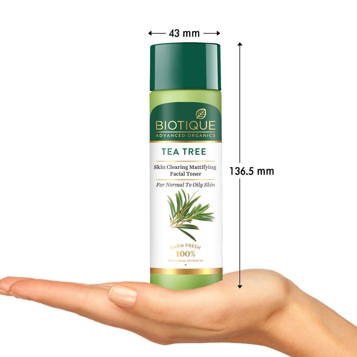 Biotique Tea Tree Skin Clearing Mattifying Facial Toner For Normal To Oily Skin Face Toner, 120Ml – view 3