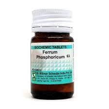 Dr Willmar Schwabe Ferrum Phosphoricum 6X tablet 25GM two-bottle pack