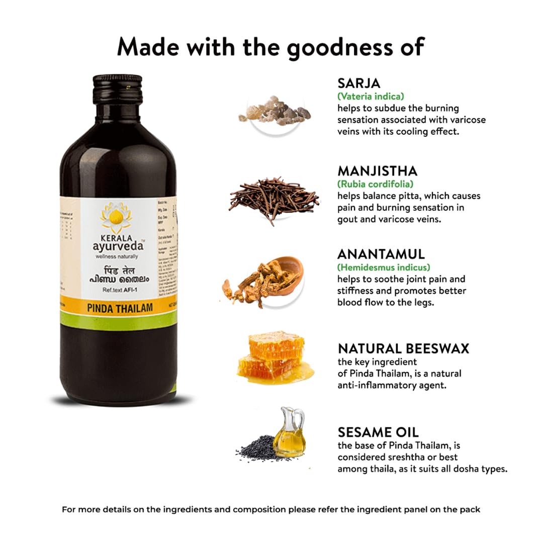 Kerala Ayurveda Pinda Thailam 450 Ml – view 7