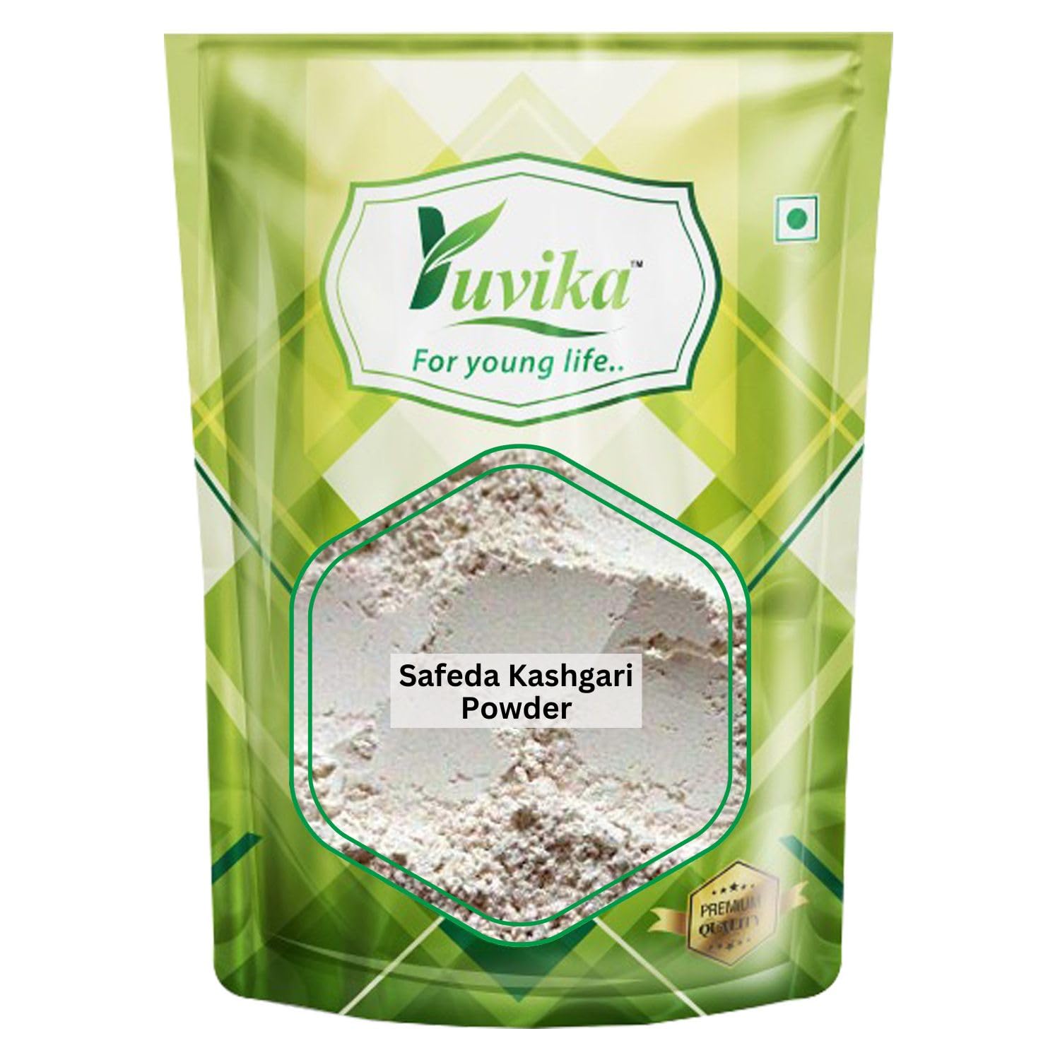 Yuvika barytes powder 100 gram retail bag packaging