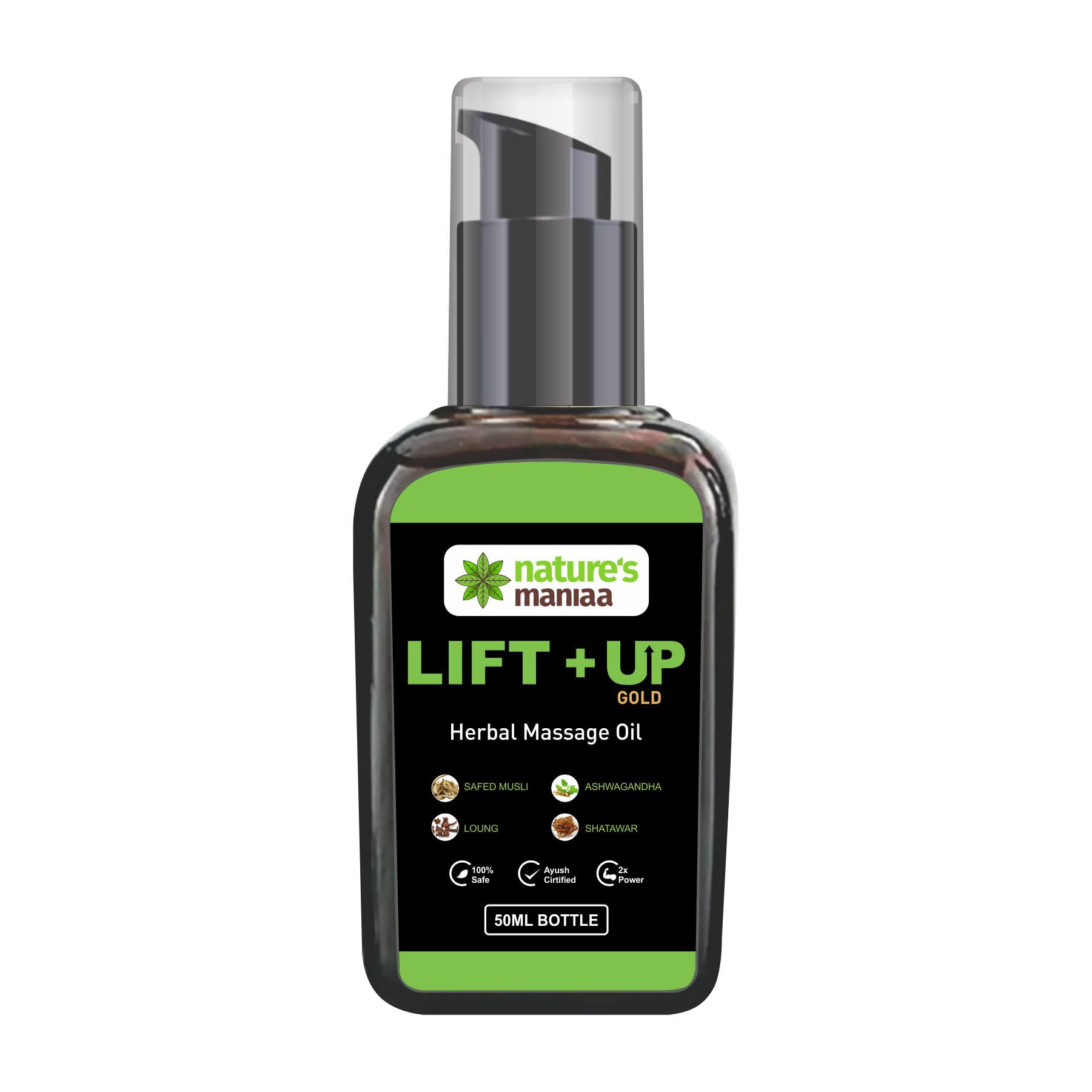 Ayurvedic lift-up oil for men in 50 ml bottle