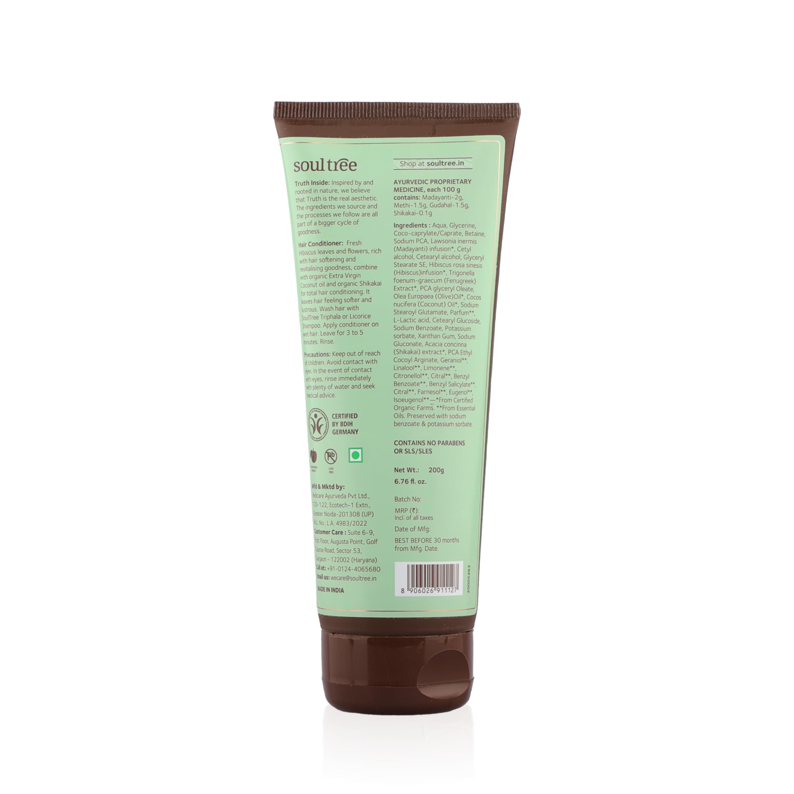 SoulTree Hibiscus Hair Conditioner with Henna & Nourishing Shikakai – view 2