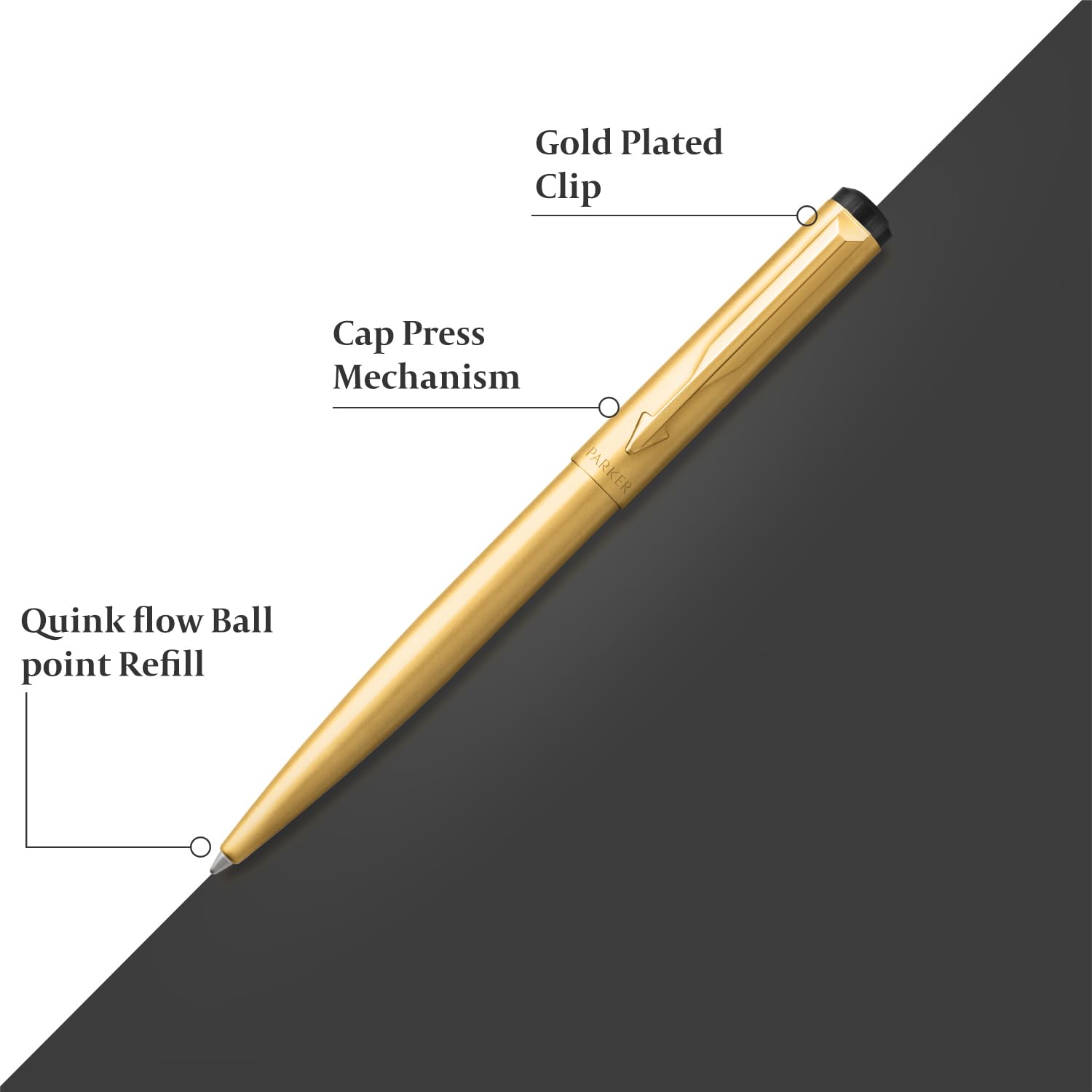 Parker Vector Gold Ball Pen, 1 Count (Pack of 1) (9000013675) – view 7