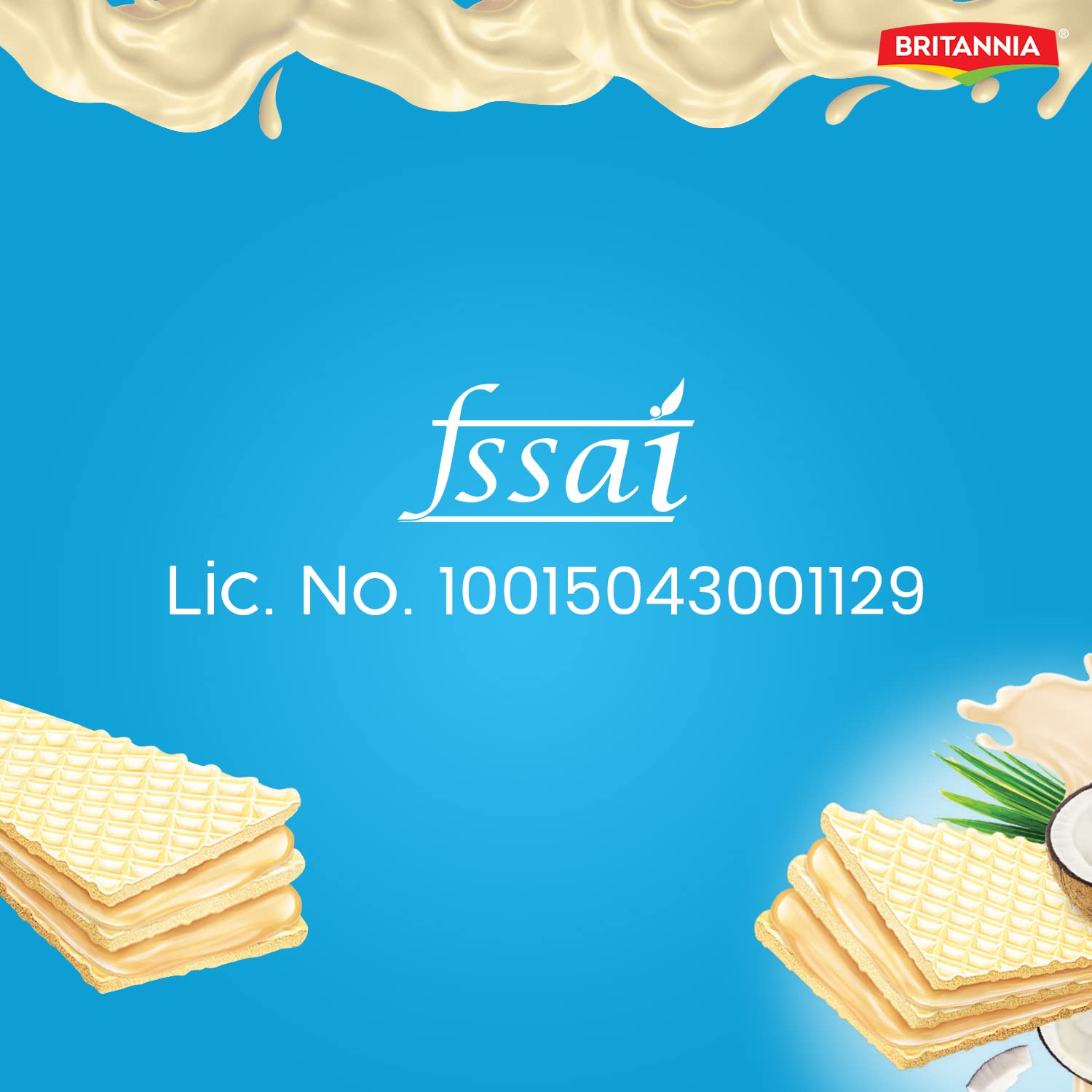 Britannia Treat Crème Wafers Coconut, 55g or 60g, Cream – view 5
