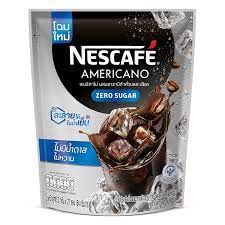 Light roast Nescafe Americano zero sugar instant coffee powder sachets