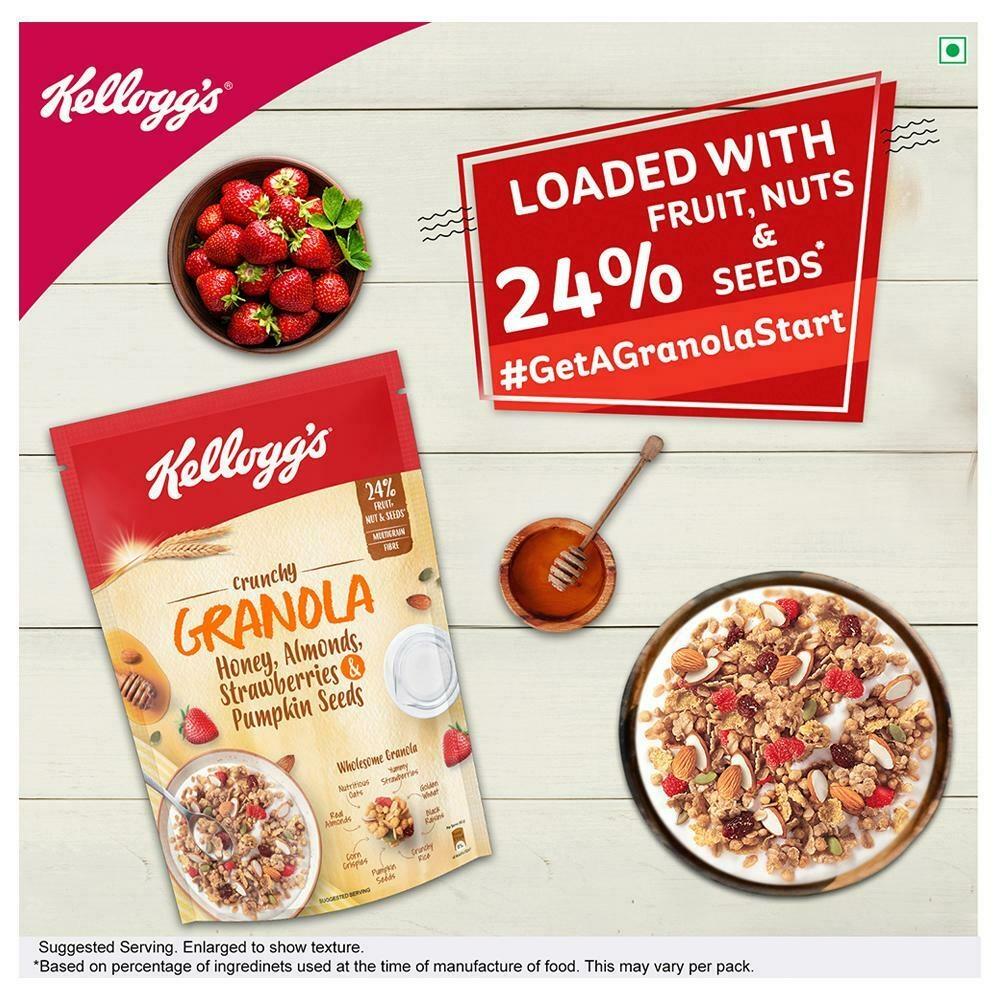 Kellogg's Crunchy Granola With Honey, Almonds, Strawberries & Pumpkin Seeds 450 G – view 4