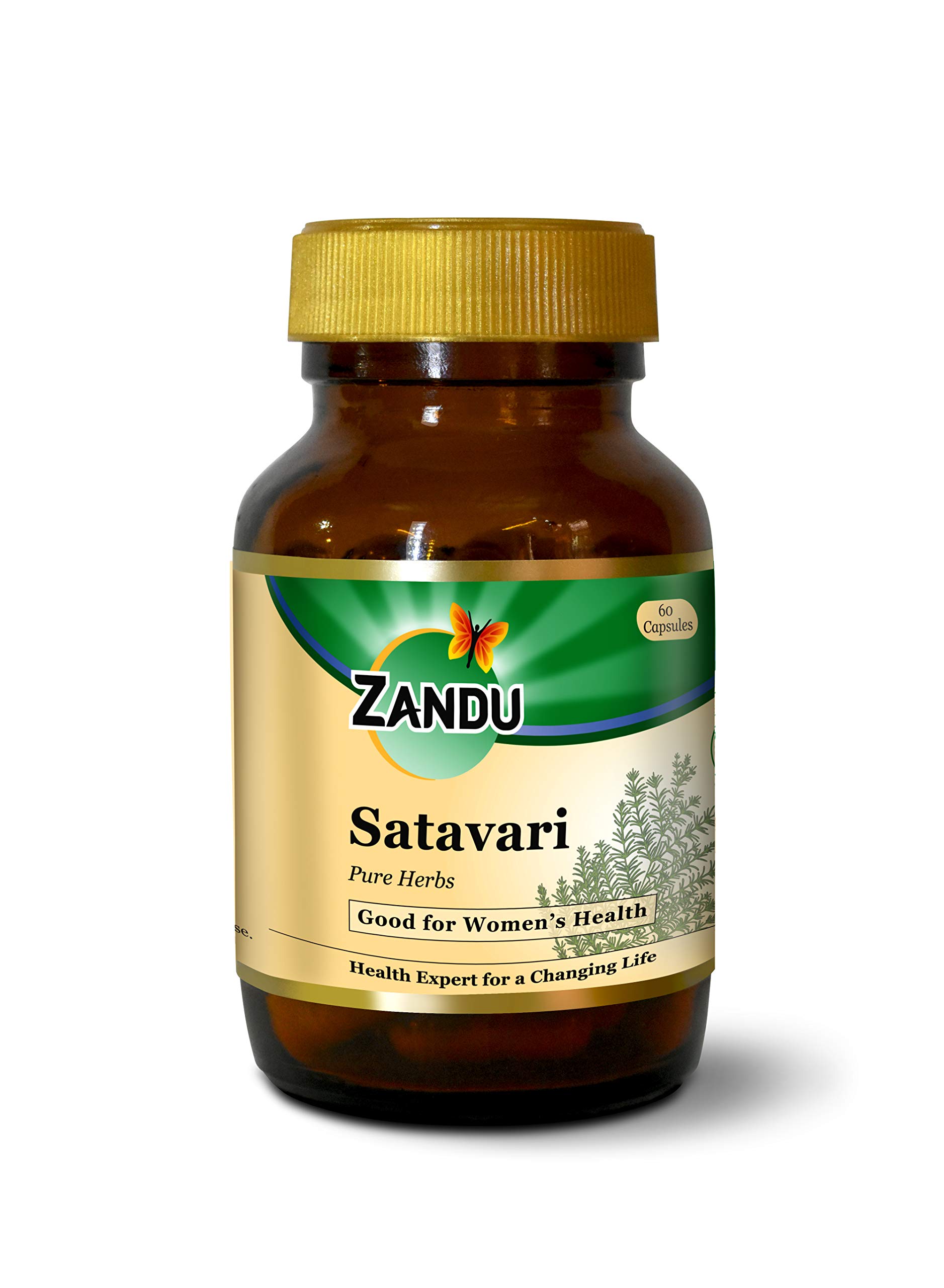 Zandu Satavari extract capsules canister for women's wellness