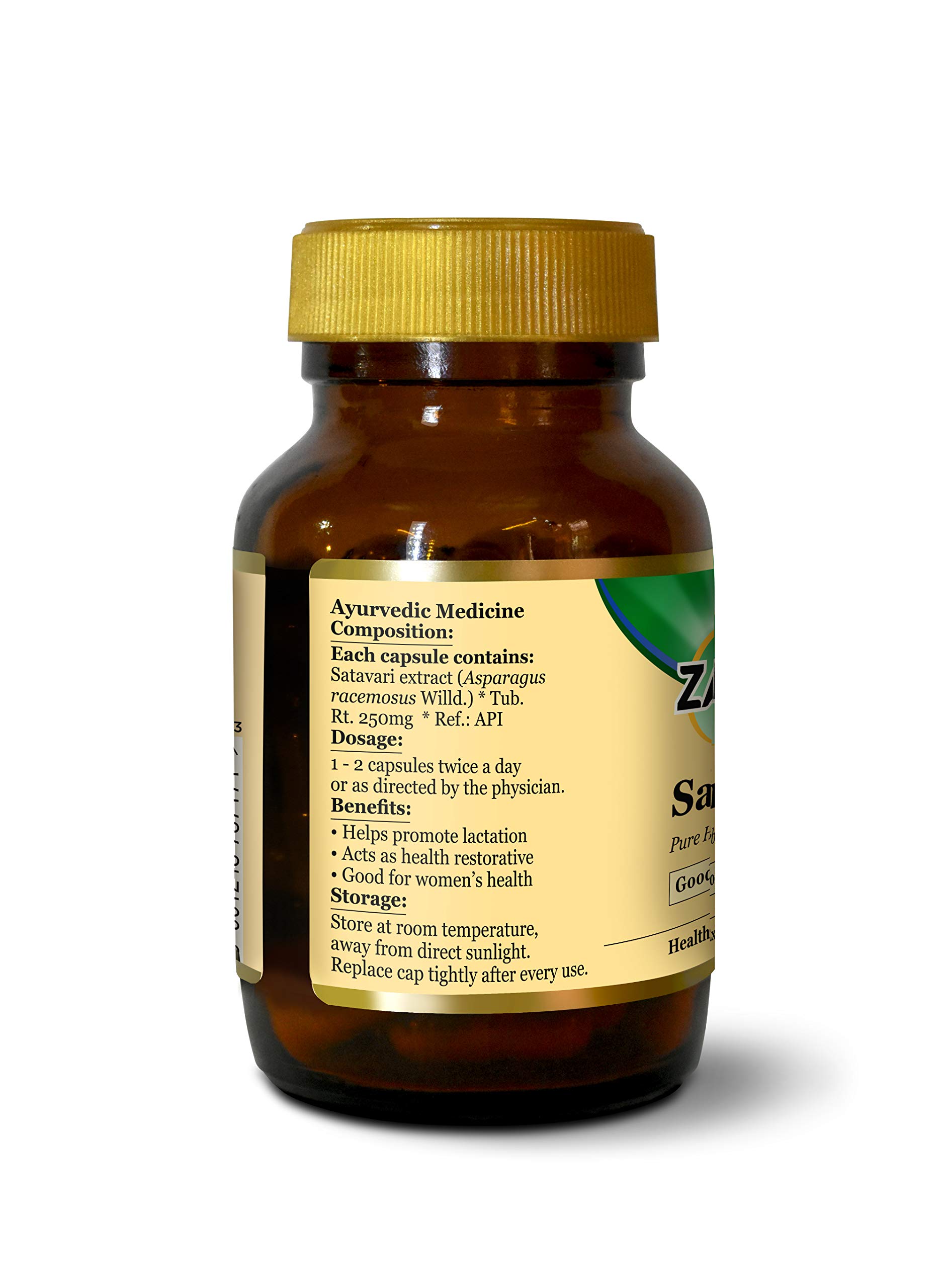Zandu Satavari Capsules, With Natural Satavari Extracts, Useful for Women's Wellness - 60 Veg Capsules – view 6
