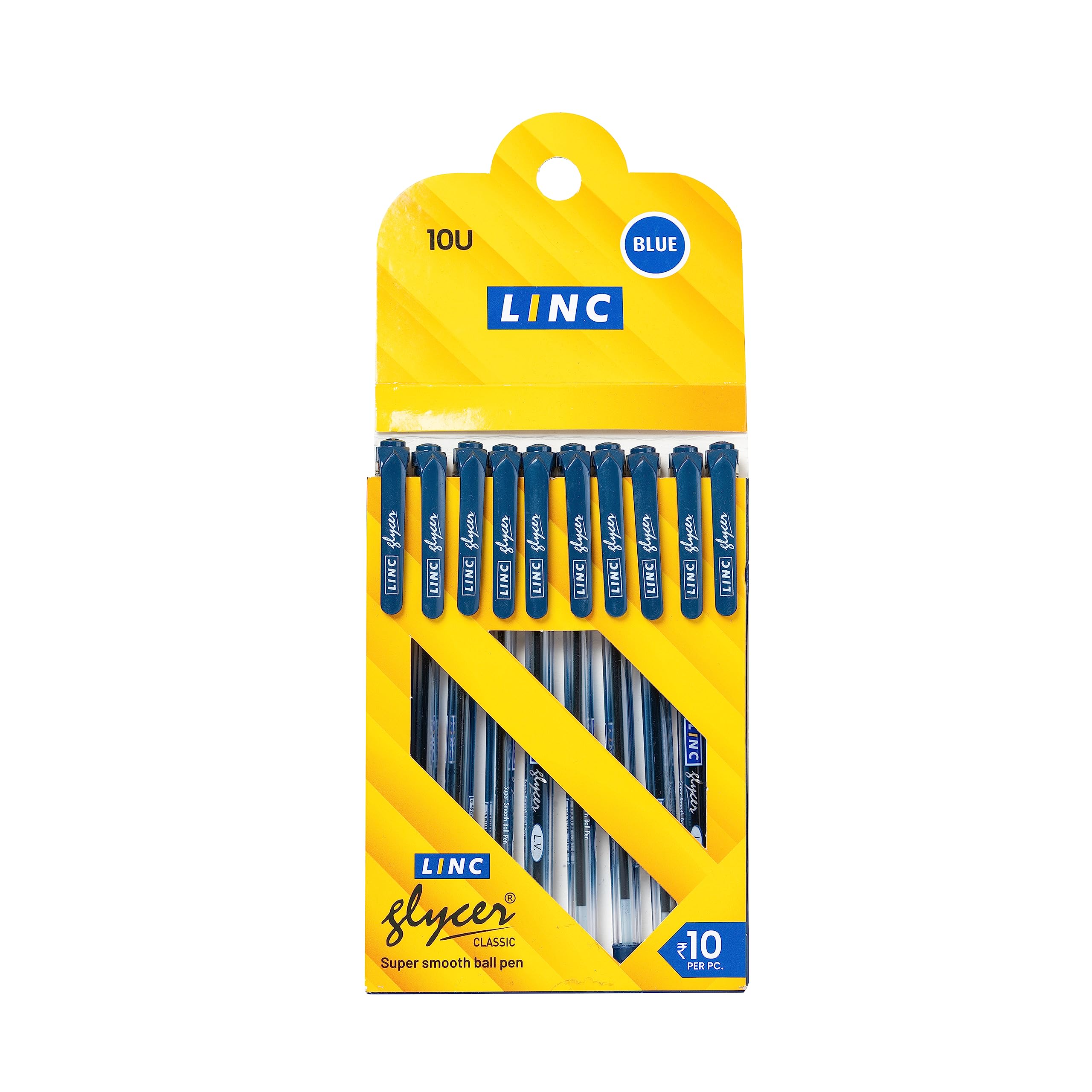 Linc Glycer 0.6 mm blue ink ball pens pack