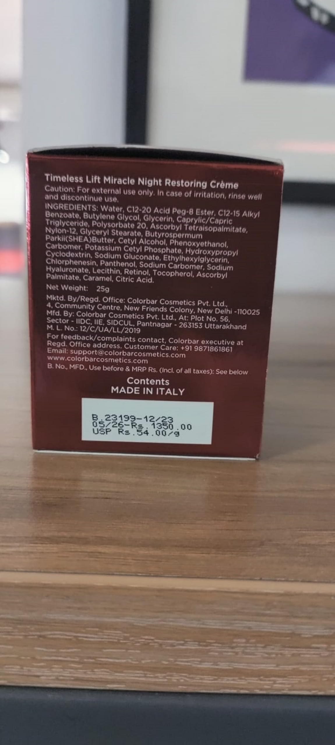 Colorbar Timeless Lift Miracle Night Restoring Crème, 25 g – view 6