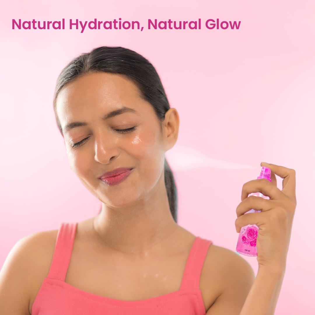 Sri Sri TATTVA shuddhta ka naam Gulab Jal Spray, 100ml (Pack of 4) - Pure Rose Water Mist for Hydrated, Glowing Skin - Premium Toner & Cleanser for Soft, Smooth Skin – view 4