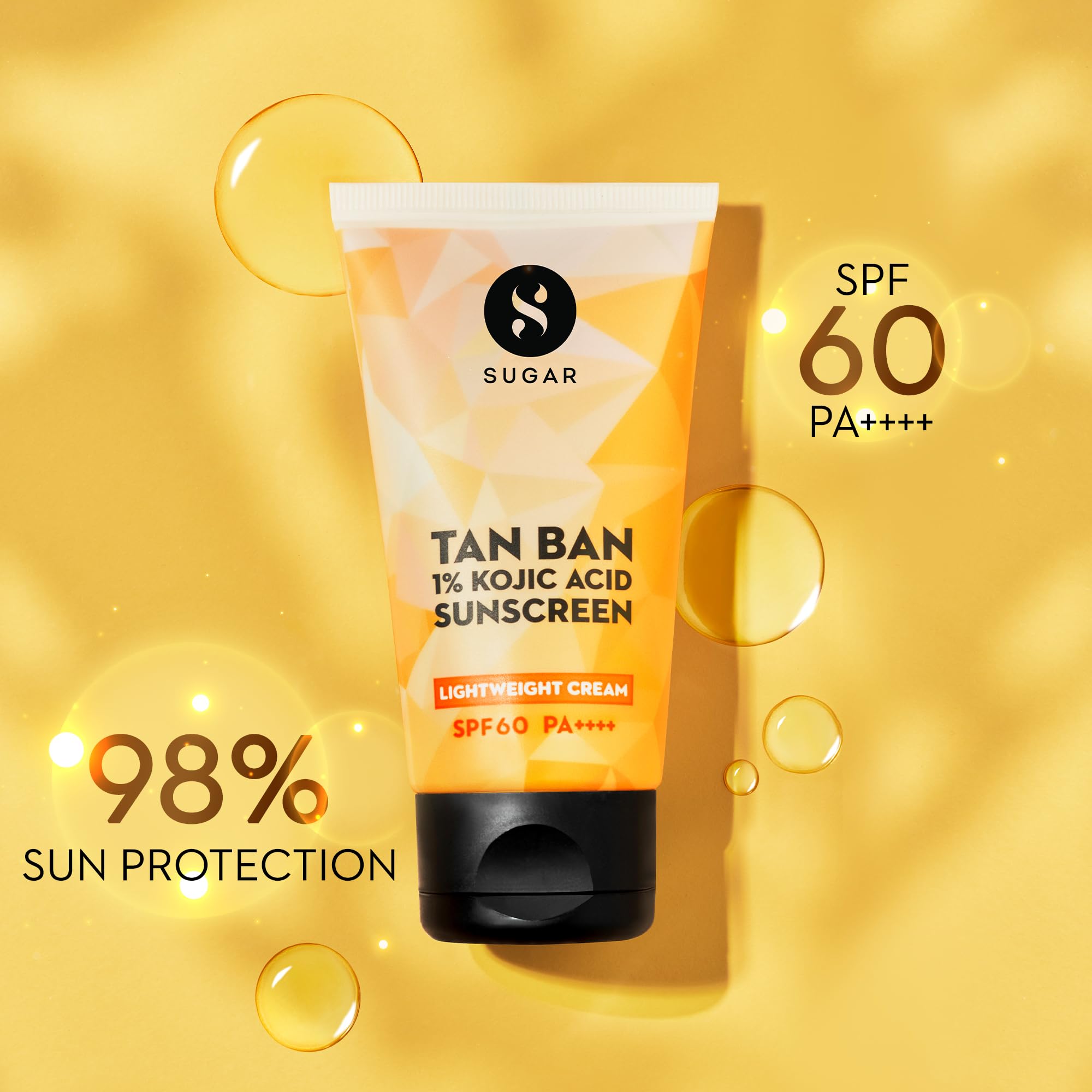 SUGAR Cosmetics Tan Ban 1% Kojic Acid Sunscreen SPF60 ++++ – view 2