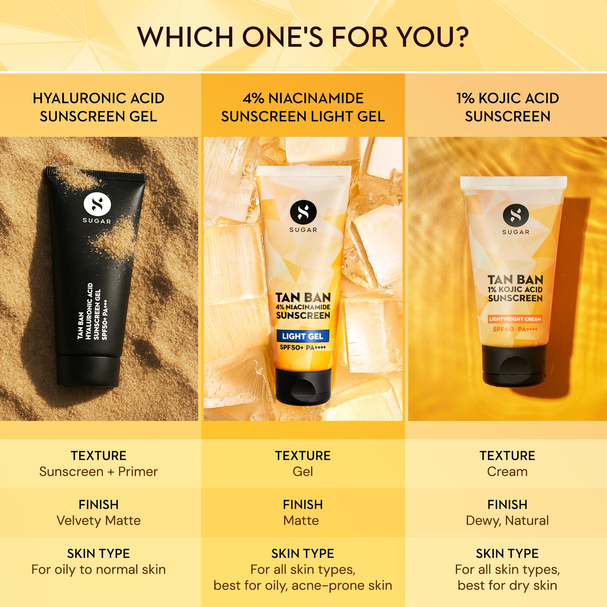 SUGAR Cosmetics Tan Ban 1% Kojic Acid Sunscreen SPF60 ++++ – view 5