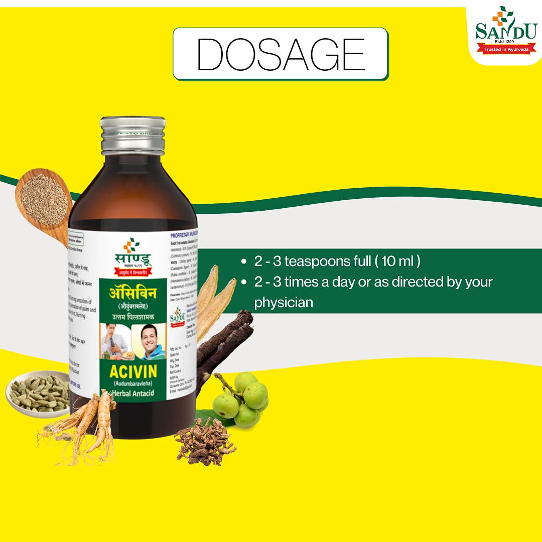 SANDU Ayurvedic Acivin (200 Ml) - Syrup – view 5