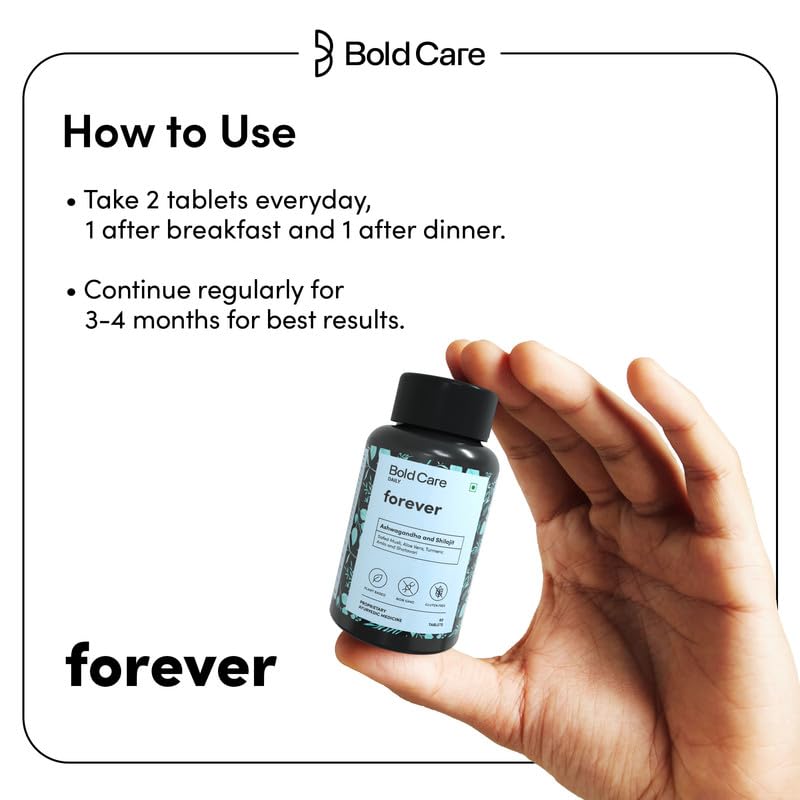 Bold Care Forever Ashwagandha & Shilajit 120 Capsules – view 7