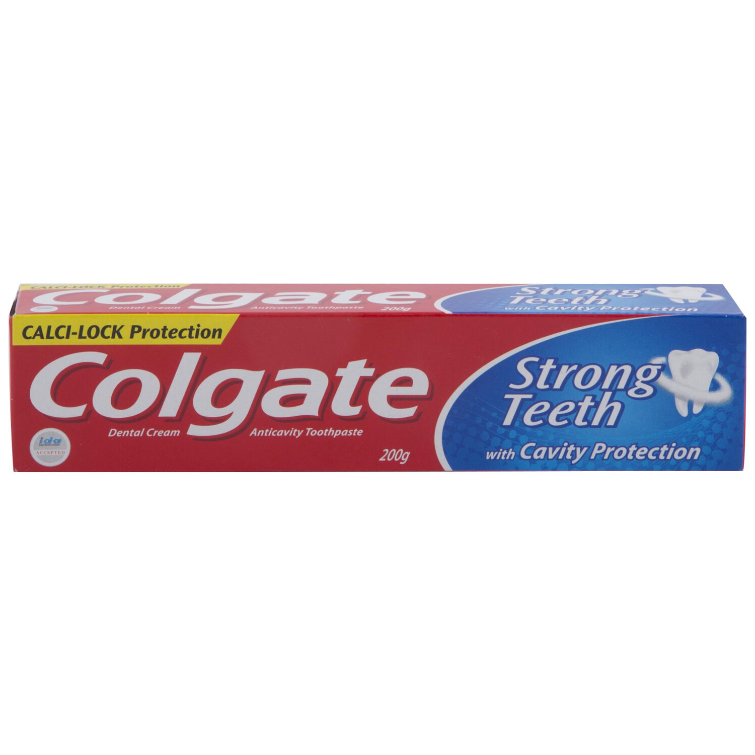 Colgate toothpaste tube for strong teeth daily brushing