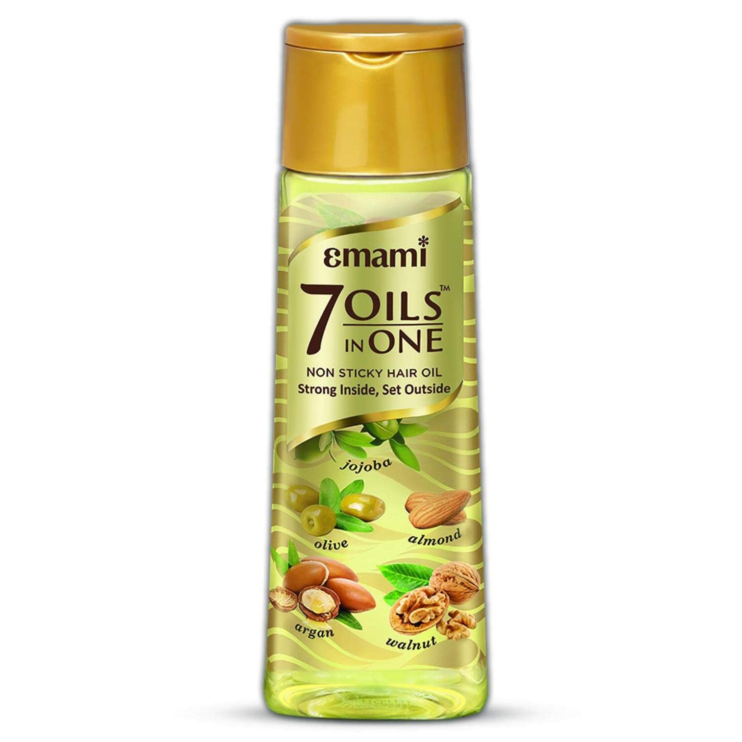 Front view of Emami 7 Oils hair oil 500ml bottle