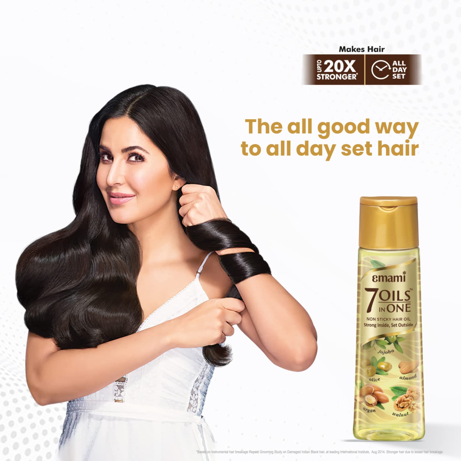 Emami 7 Oils In One Non Sticky & Non Greasy Hair Oil, 20 Times Stronger Hair, Nourishes Scalp With Goodness of Almond Oil, Coconut Oil, Argan Oil & Amla Oil, 500ml – view 5