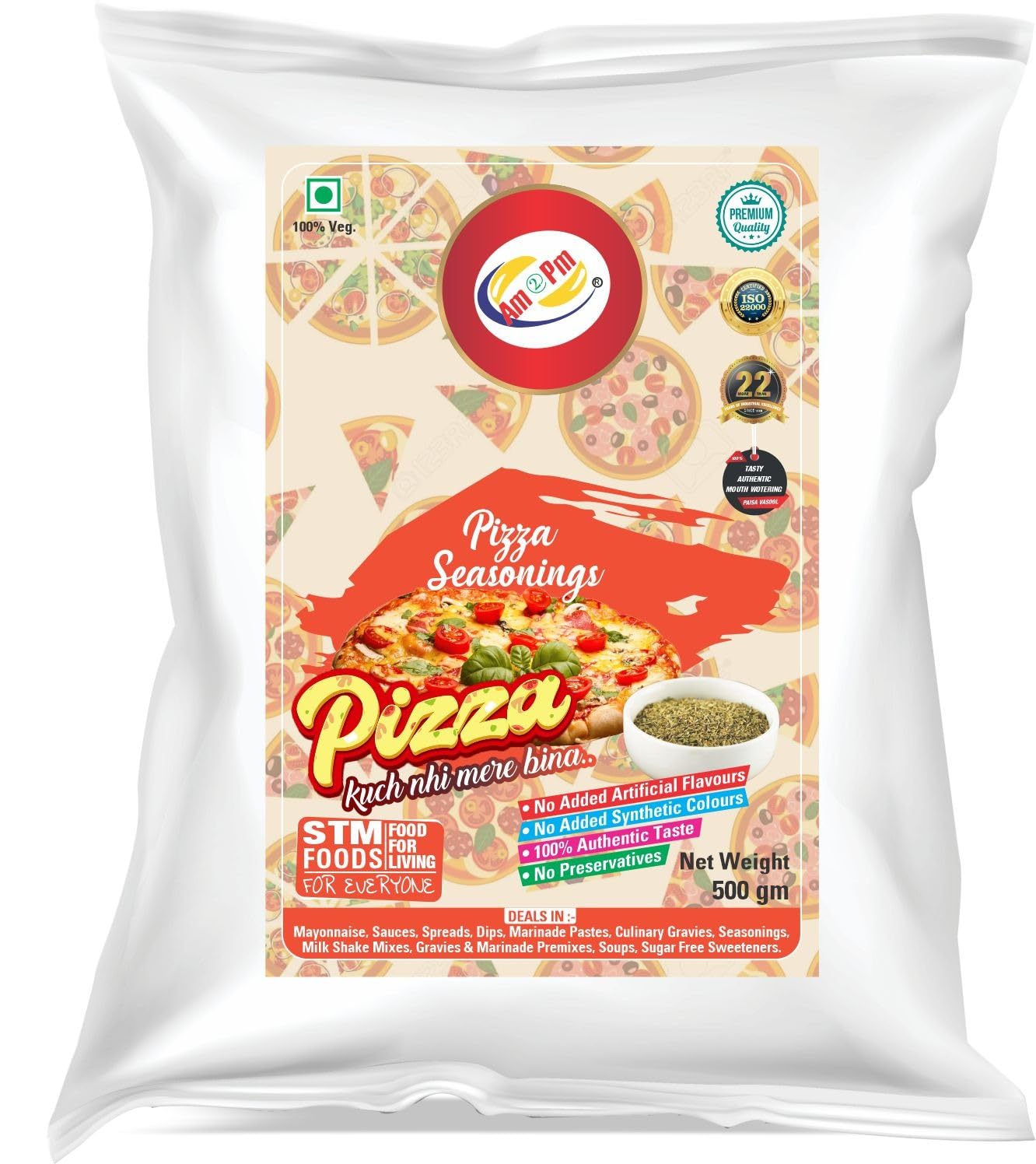 Am 2 Pm - Pizza Pasta Sauce 1 kg,Pizza Seasoning 500 gm,Cheese Blend 1Kg Ready to Eat Healthy Food Easy To Cook-Pack of -3 – view 6
