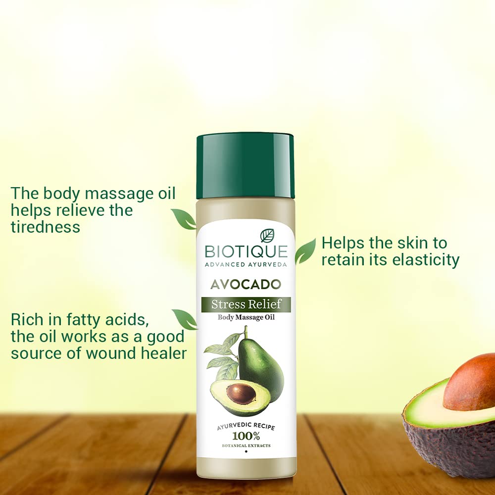Biotique Cado Stress Relief Avocado Stress Relief Body Massage Oil – view 2
