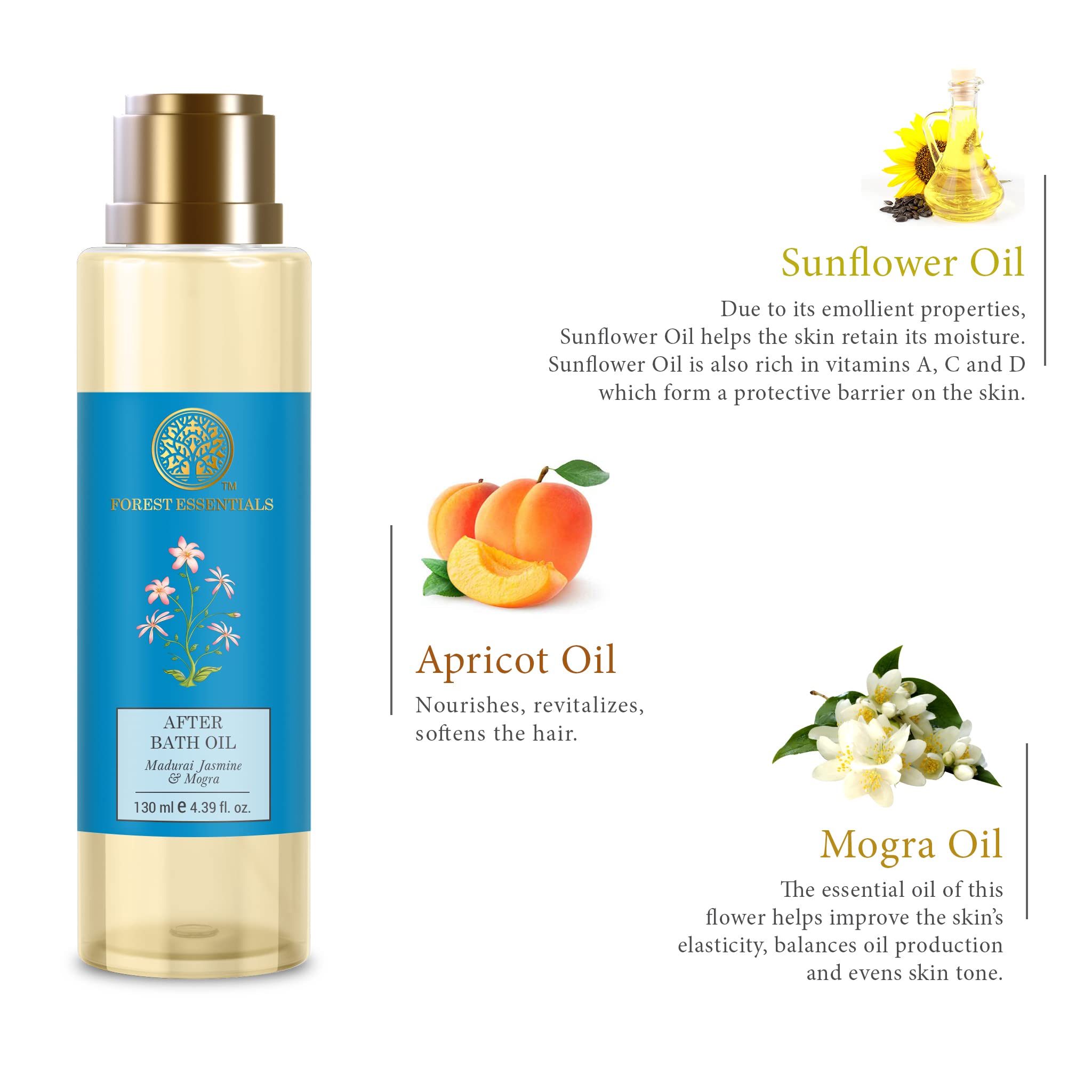 Forest Essentials After Bath Oil Madurai Jasmine & Mogra – view 6