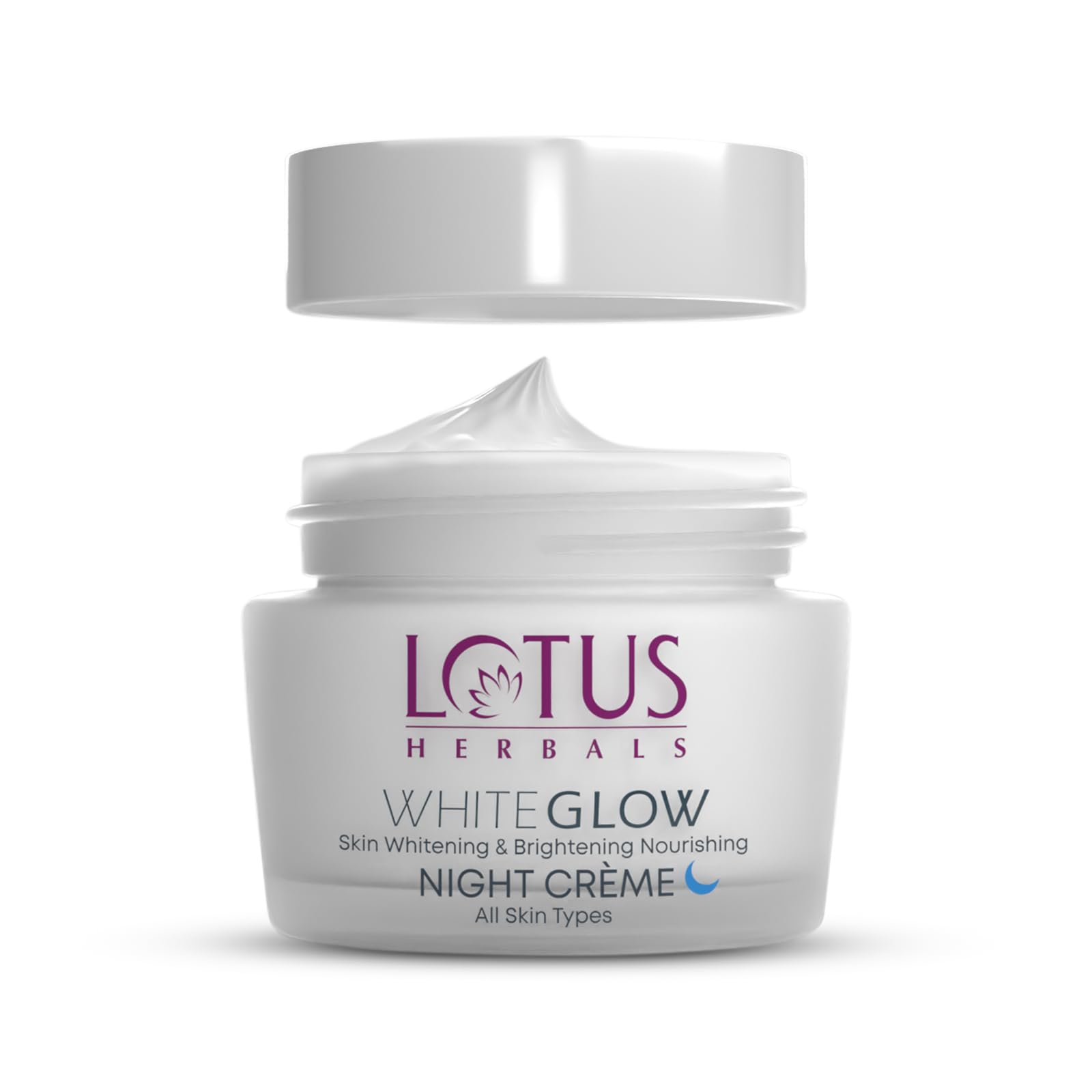 Lotus WhiteGlow night cream 60g jar and packaging