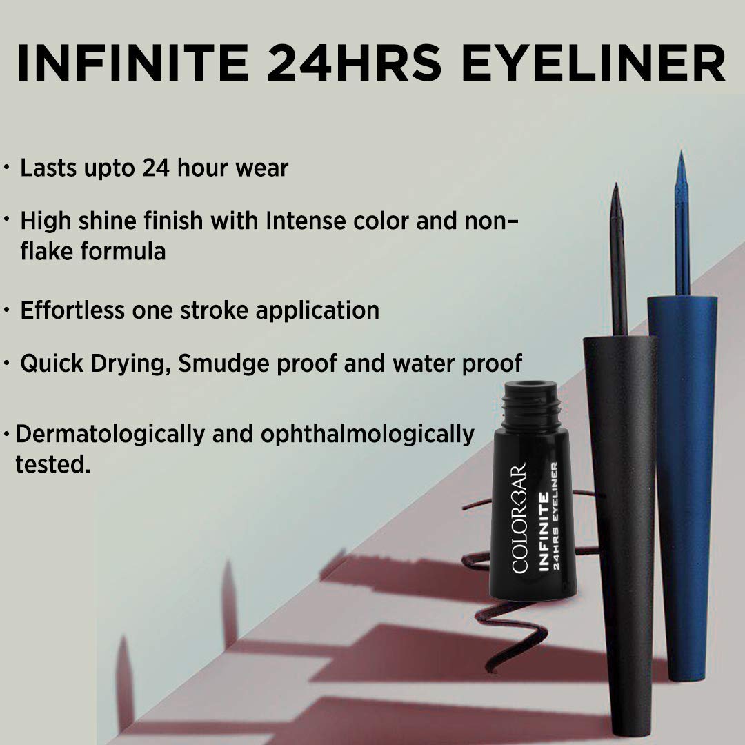 Colorbar Infinite 24 Hours Opaque Eyeliner Gel, Black 001, 2.5Ml – view 6