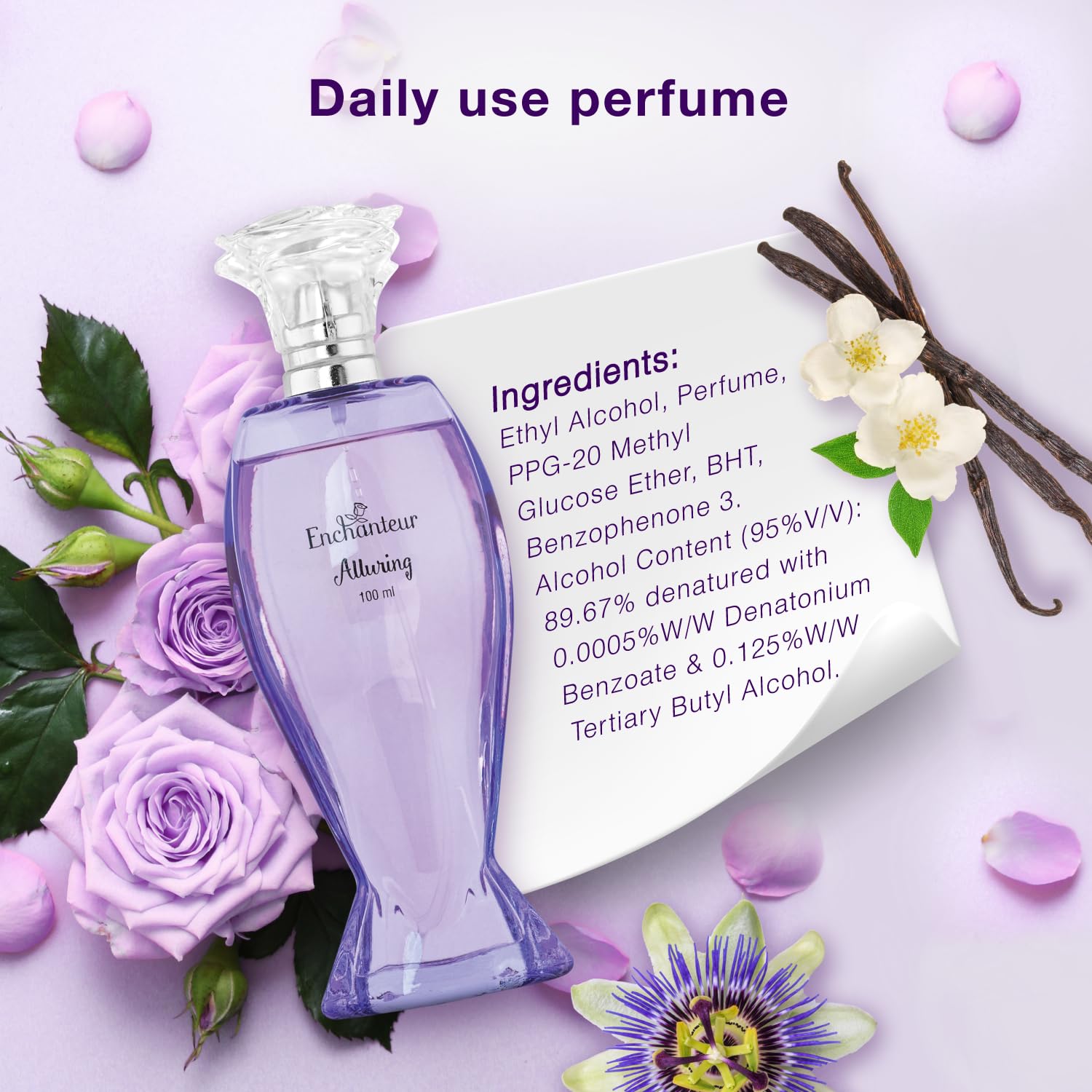 Enchanteur Alluring Rose Perfume Liquid For Women, 100Ml – view 6
