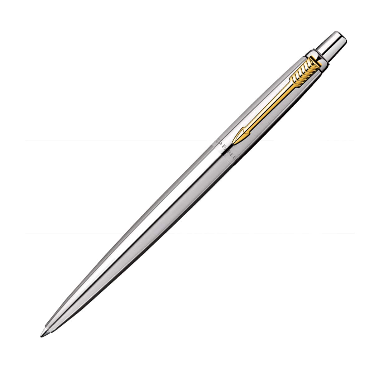 Parker Jotter Stainless Steel Gold Trim Ball Pen – view 2