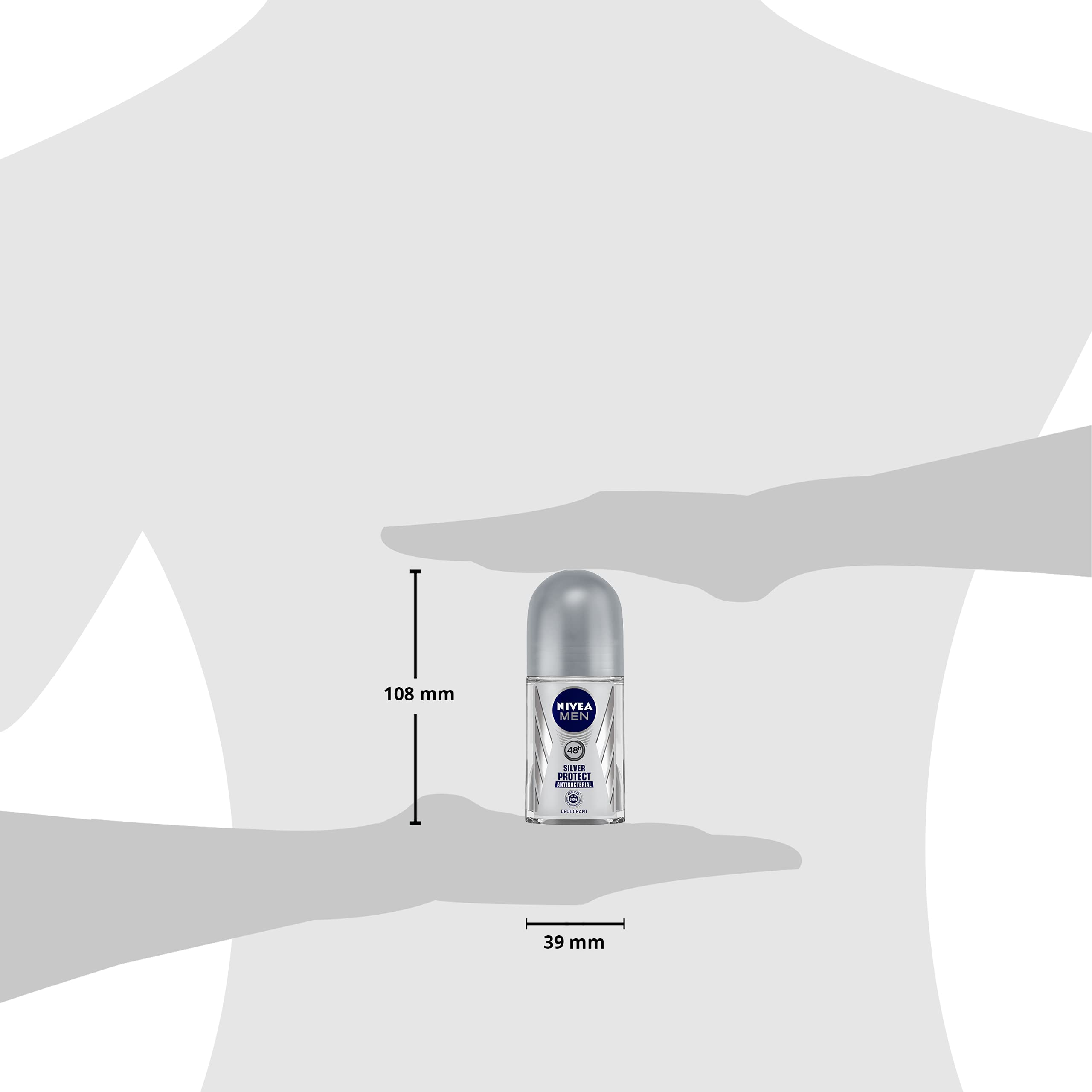 Nivea Silver Protect Deodorant Roll On for Men, 150 milliliters – view 5