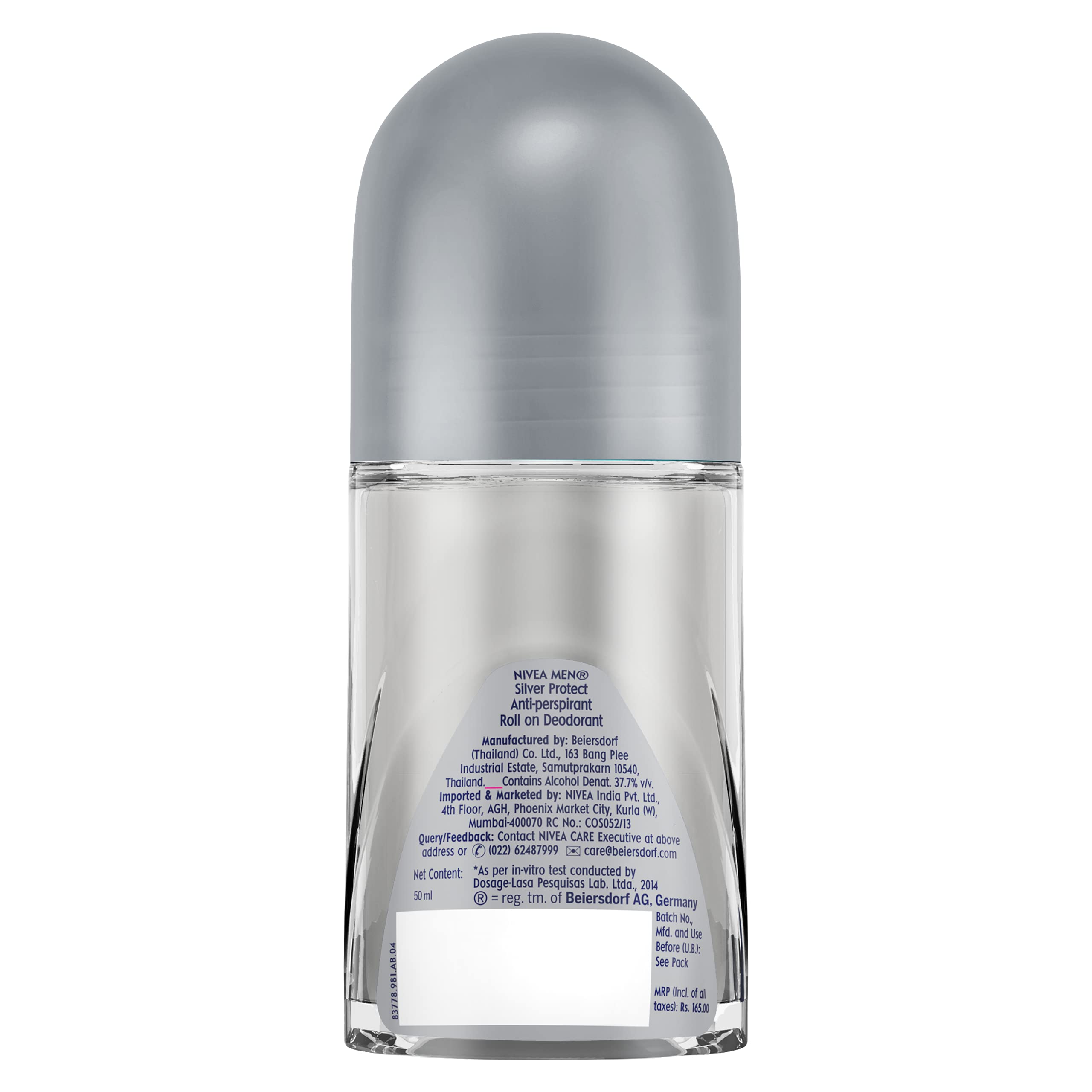 Nivea Silver Protect Deodorant Roll On for Men, 150 milliliters – view 6