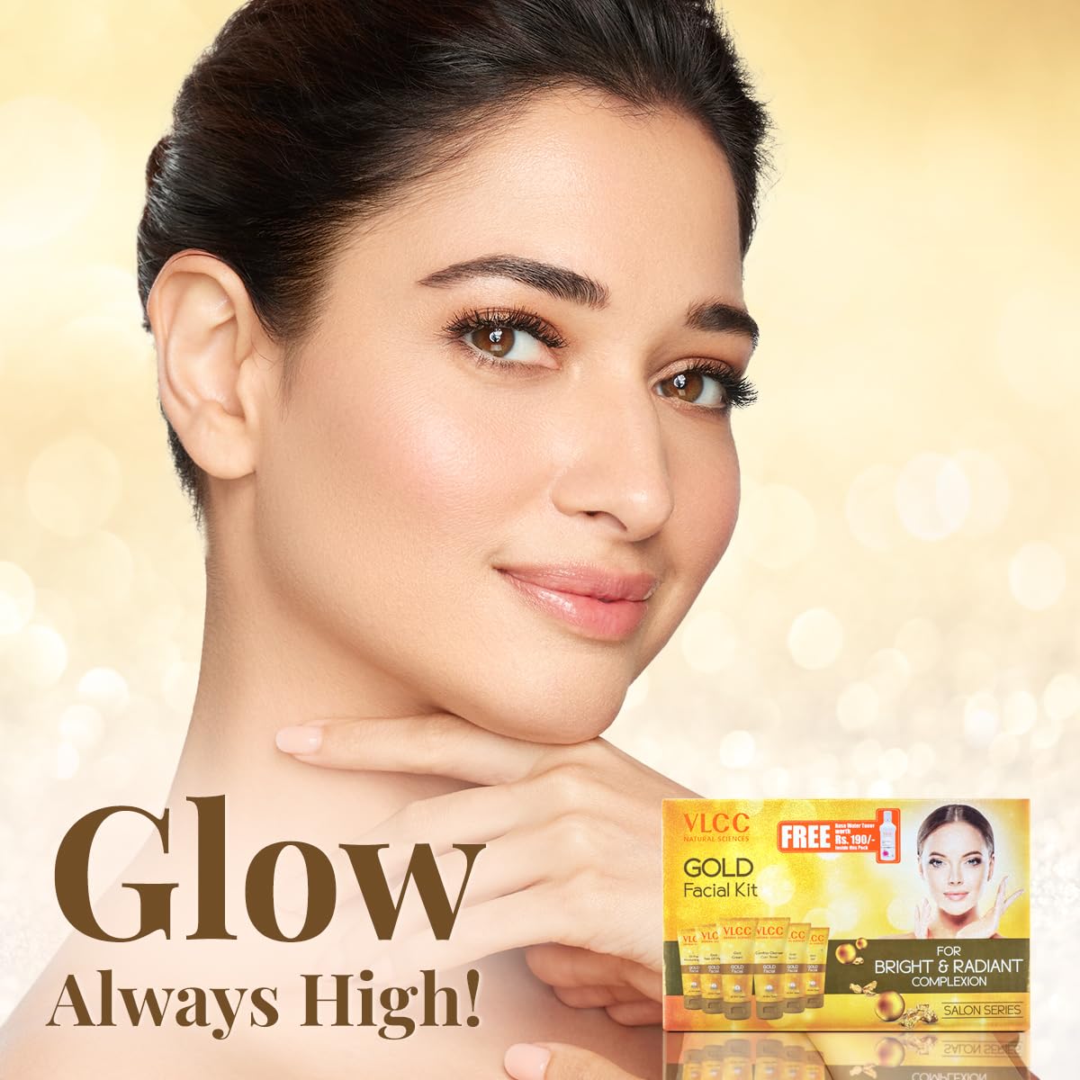 VLCC Gold Facial Kit with FREE Rose Water Toner - 300g + 100ml – view 3