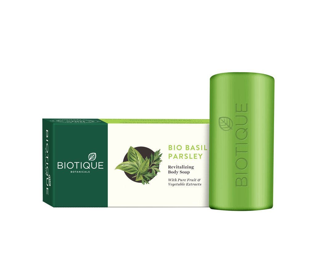 Biotique Ayurvedic basil and parsley soap bar 150 g pack