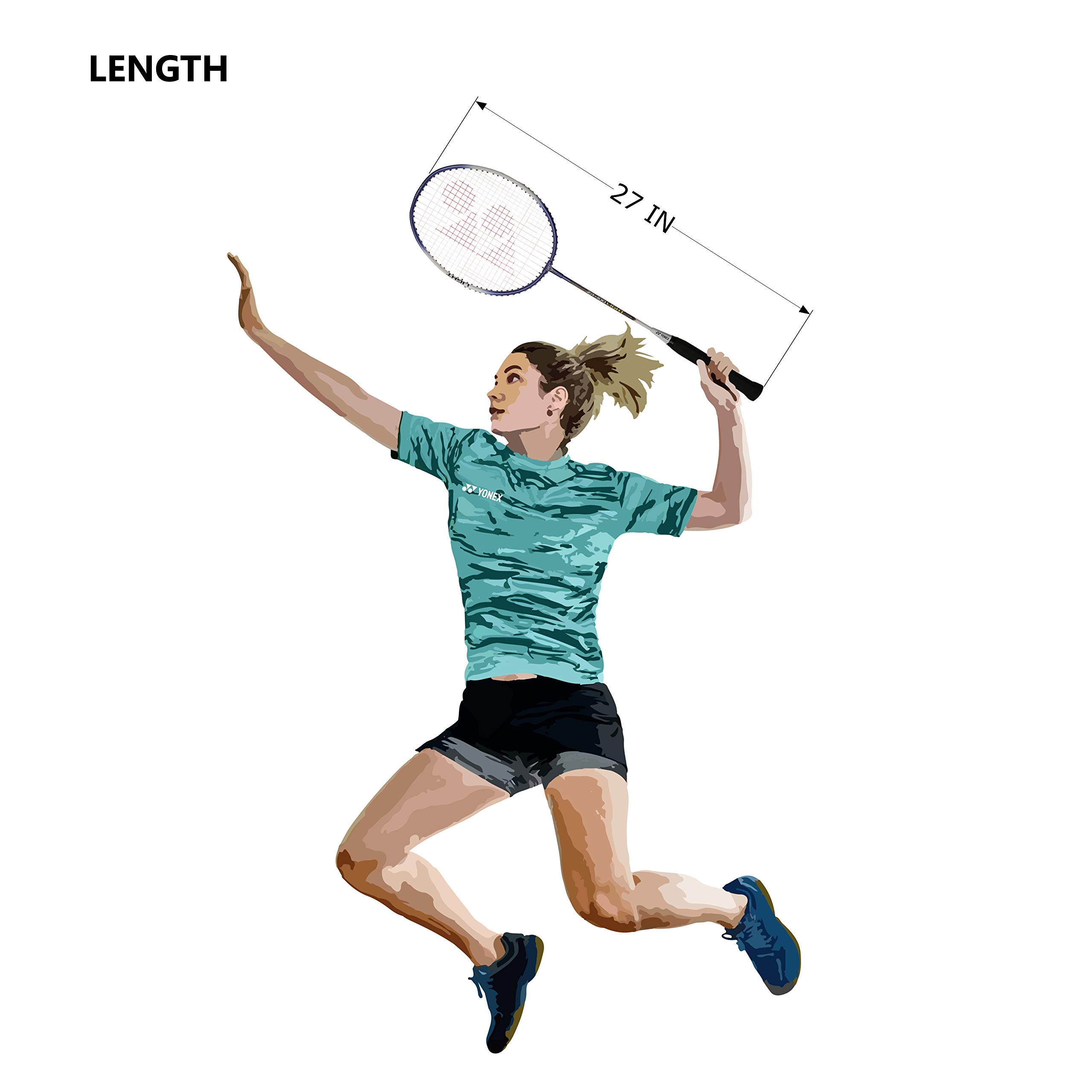 Yonex ZR 100 Light Aluminium Badminton Racquet with Full Cover – view 7