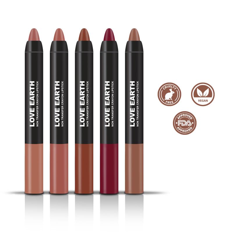 Love Earth Crayon Lipsticks 1.O Matte Finish Combo Kit – view 2