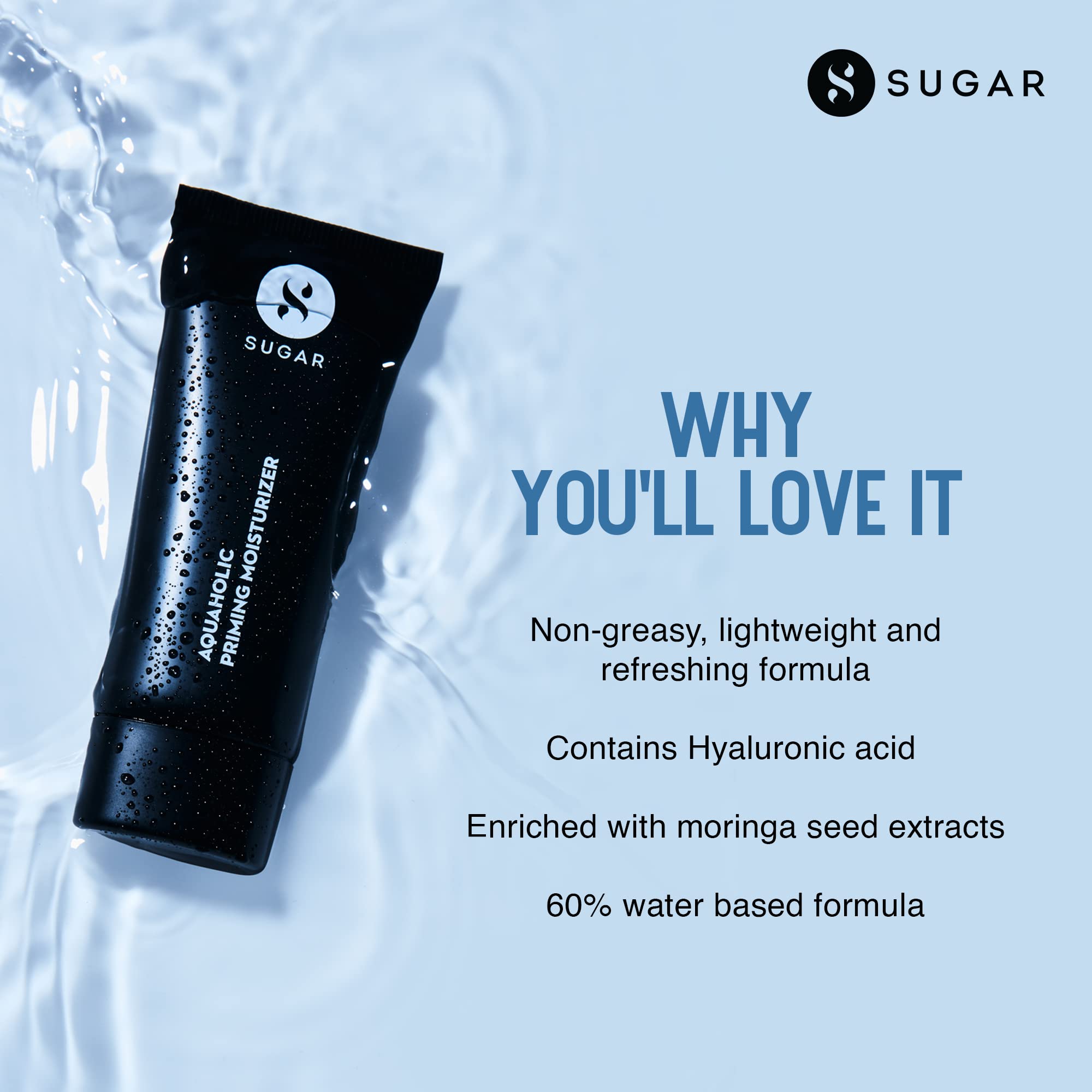 SUGAR Cosmetics Aquaholic 2 in 1 Priming Moisturizer – view 3