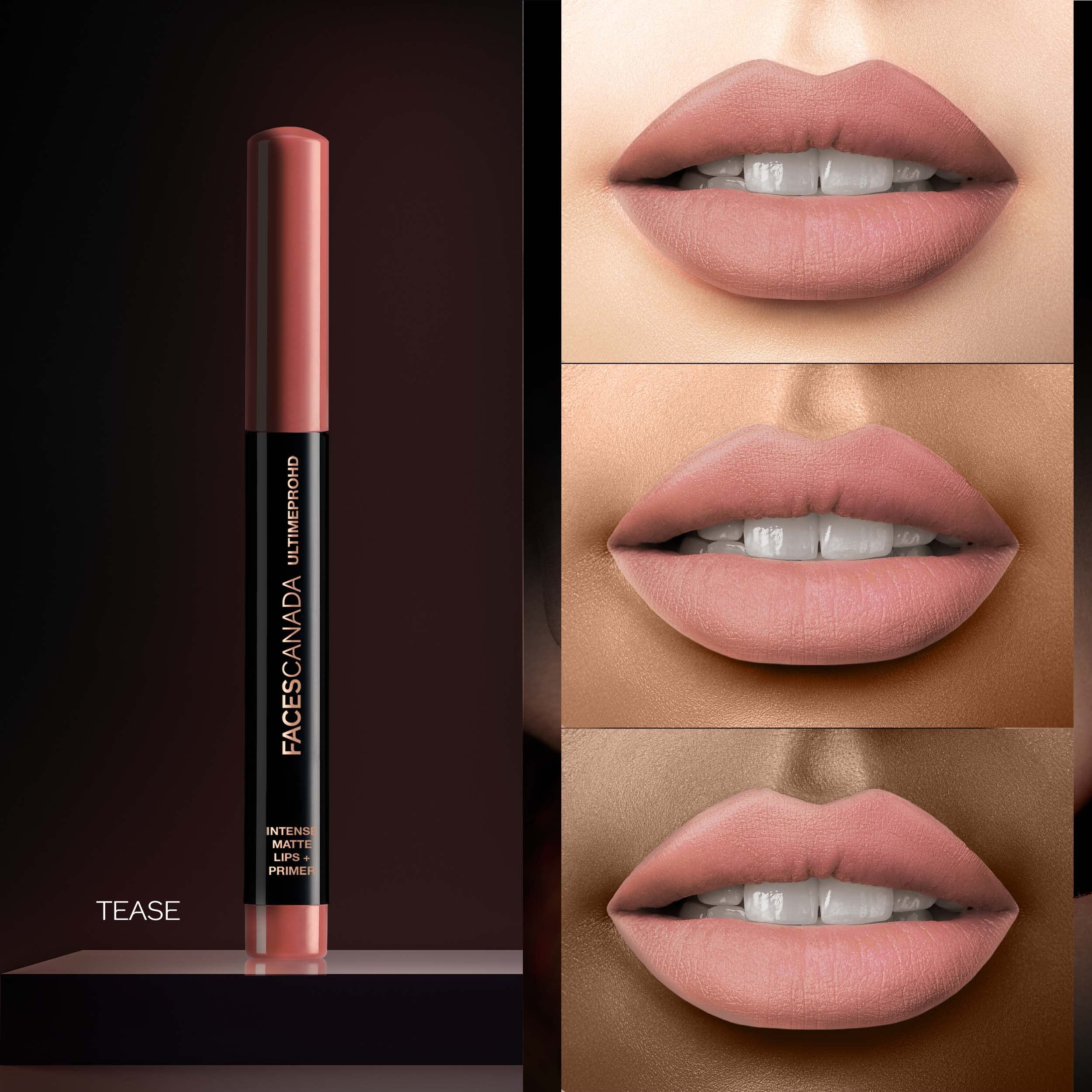 FACESCANADA Ultime Pro Hd Intense Matte Lipstick + Primer - Tease (Nude), 1.4G – view 2