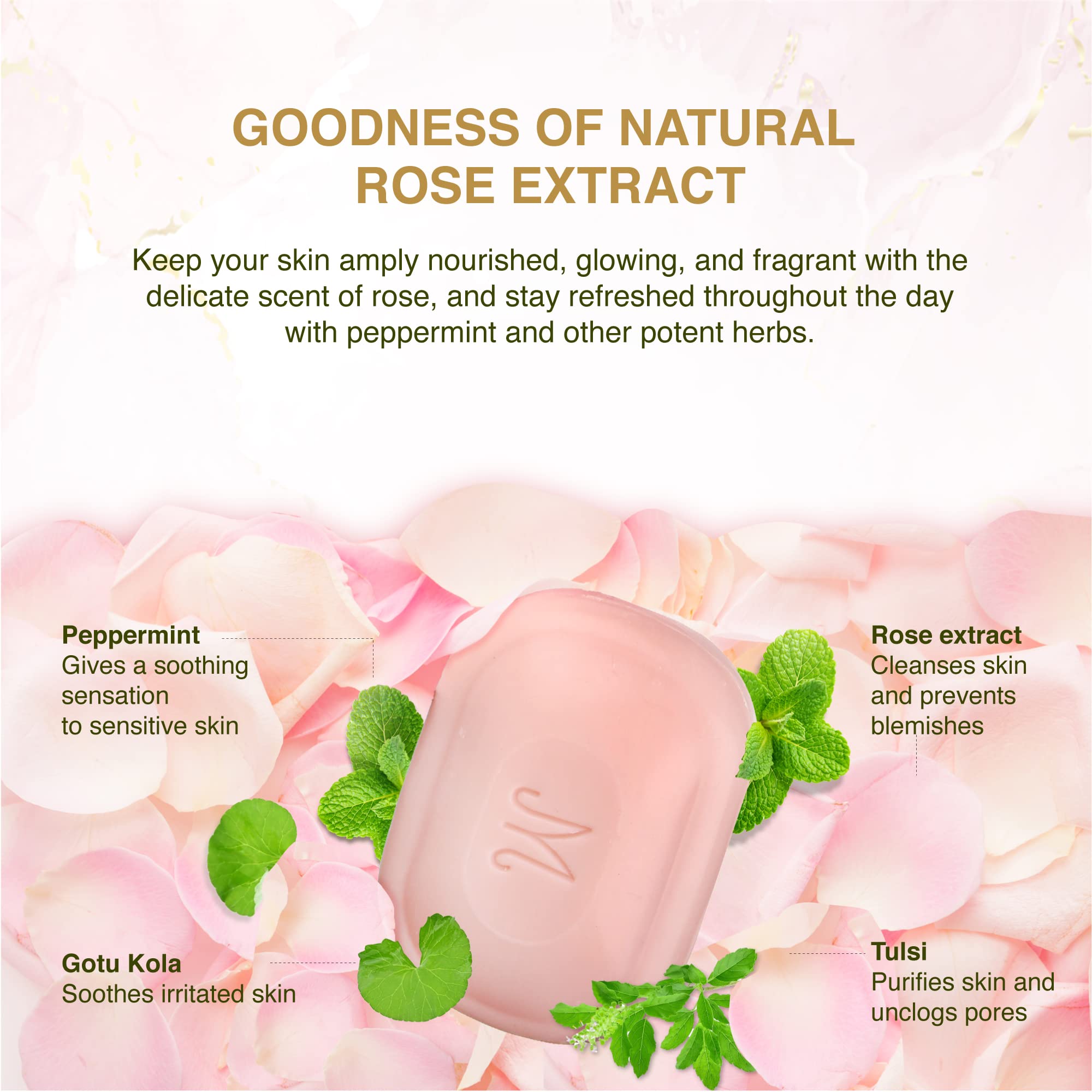 Maharishi Ayurveda Rose Herbal Soap – view 4