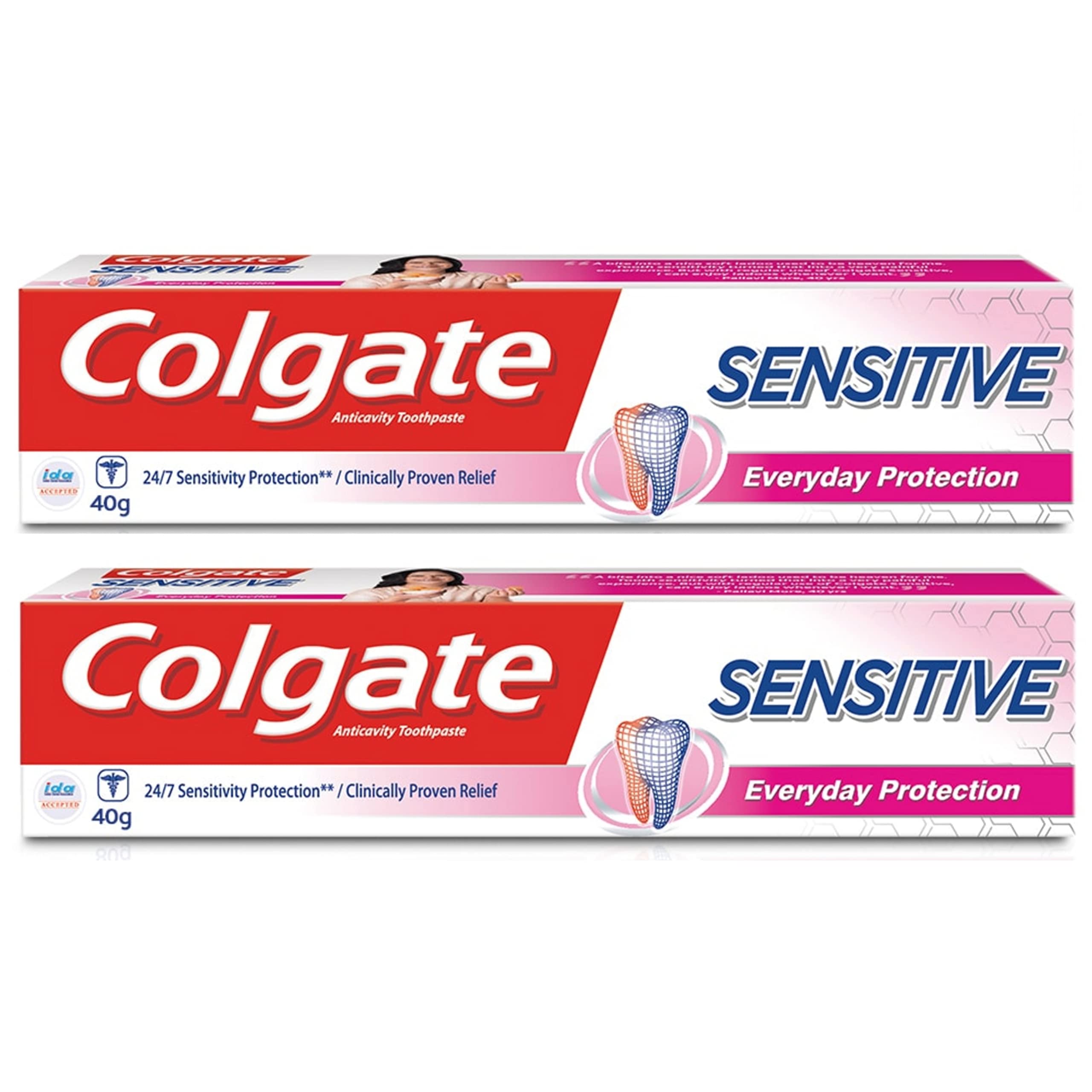 Fresh-flavor Colgate sensitivity protection toothpaste 120g pack of three tubes