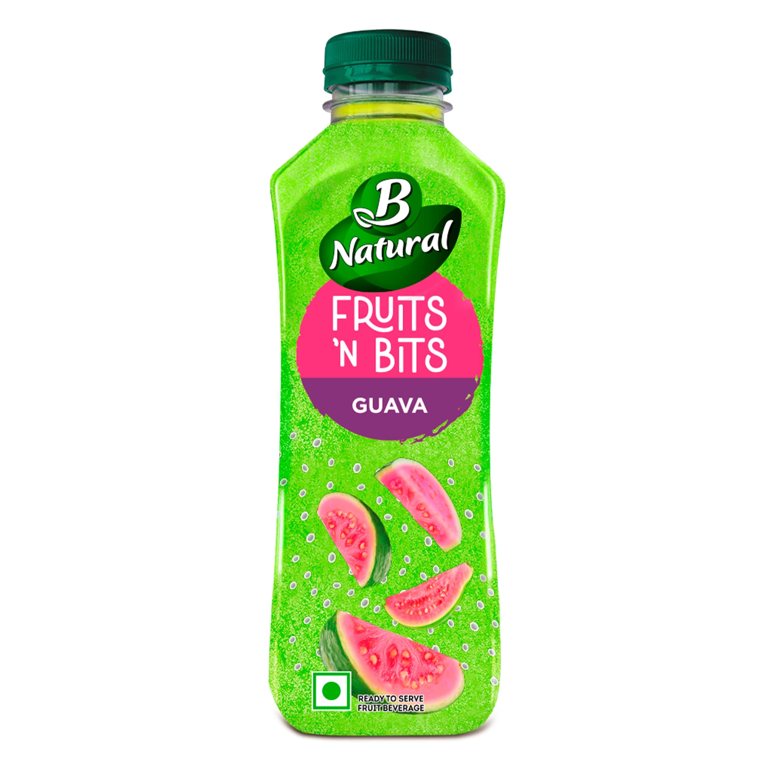 300 ml B Natural guava drink bottle with chia seeds
