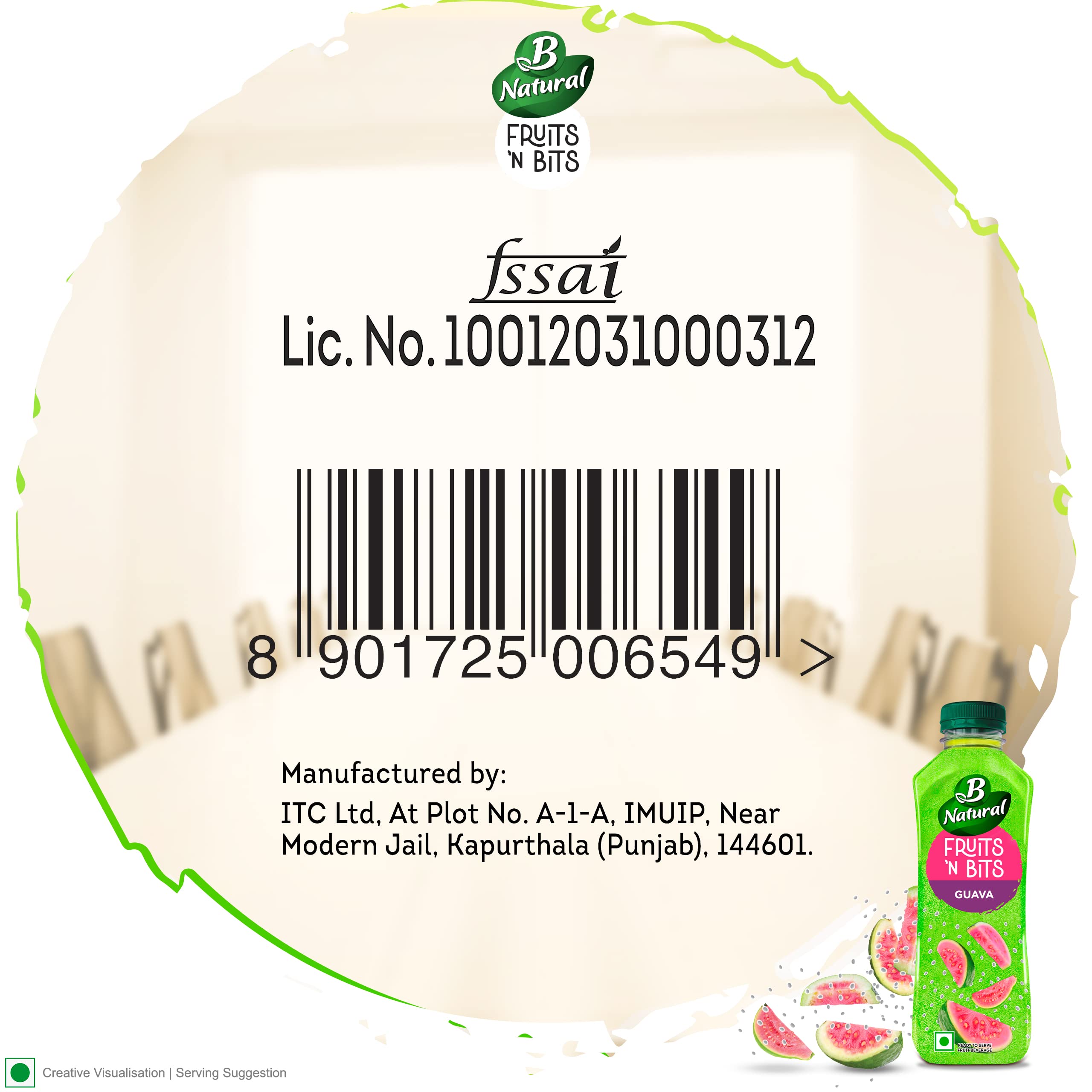B Natural Fruits N Bits Guava, Infused with Real Chia Seeds, 300ml, 100% Indian Fruit, 0% Concentrate, Goodness of Fiber, No Added Preservatives – view 9