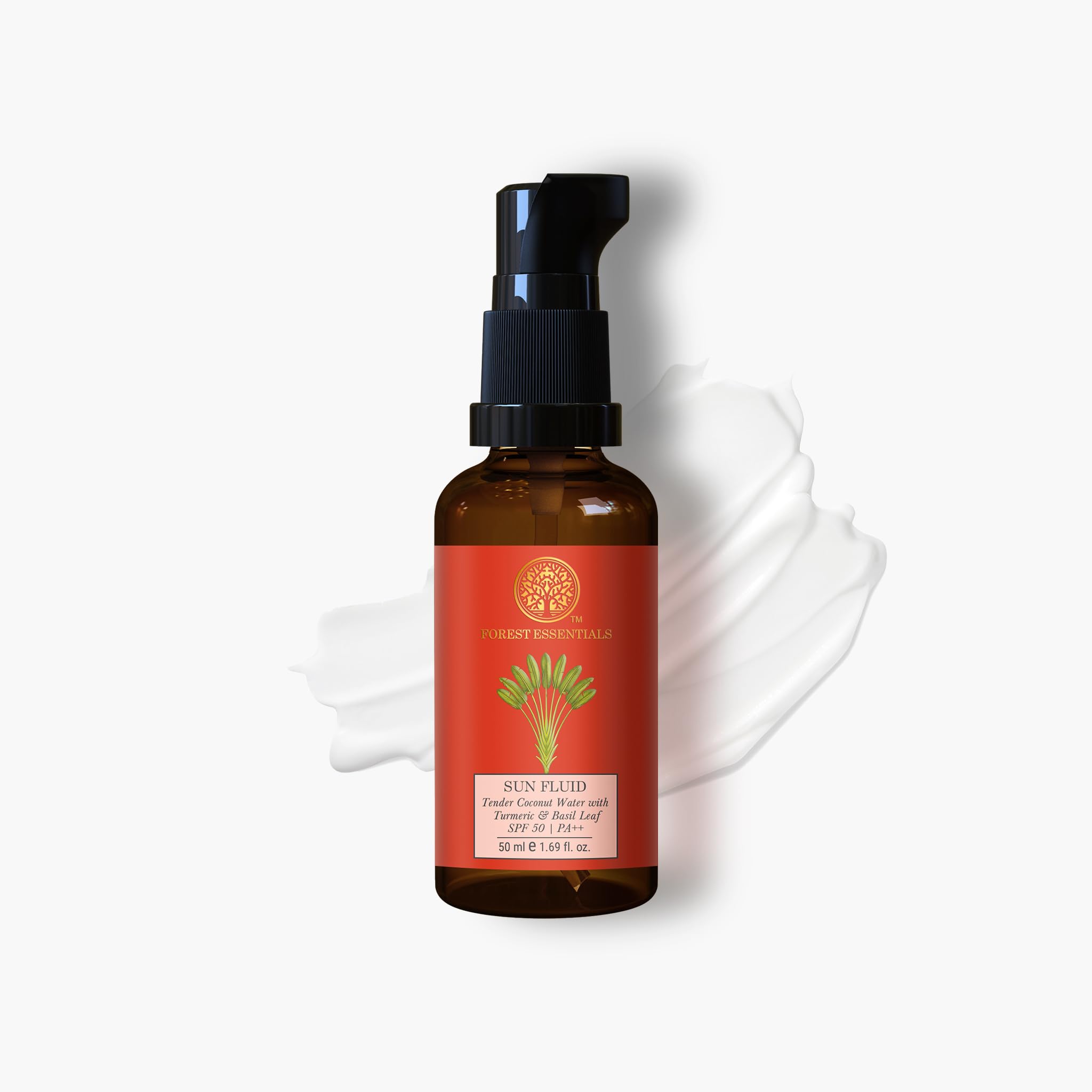 Forest Essentials SUN FLUID Tender Coconut Water with Turmeric & Basil Leaf SPF 50 – view 2