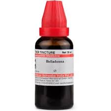 Front view of Belladonna Q 30 ml liquid bottle