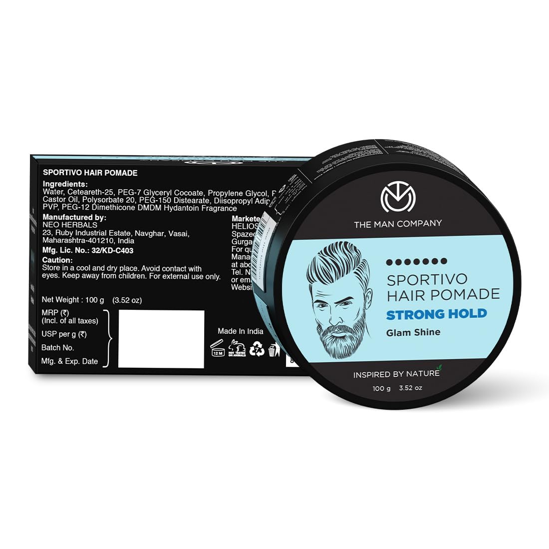 The Man Company Sportivo Stronghold Hair Styling Pomade Wax for Men – view 8