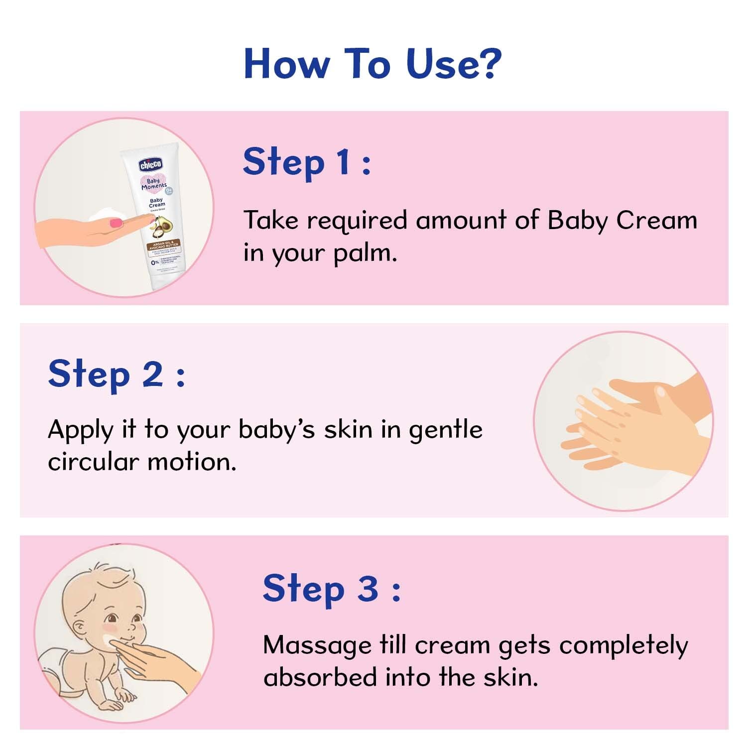 Chicco Baby Moments Baby Cream for Babies with Argan Oil & Avocado Butter, 50g – view 7